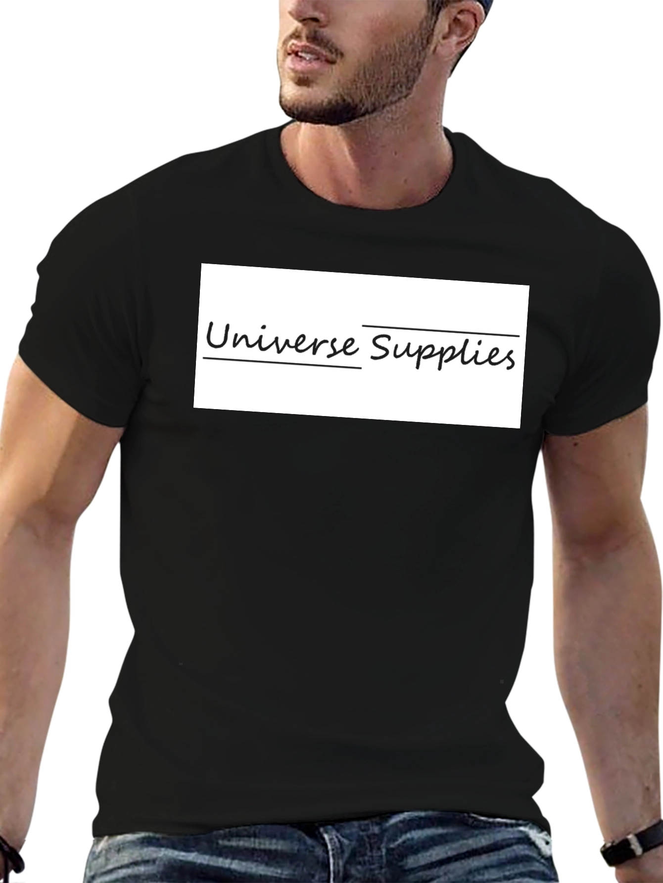 Black Universe Supplies Black Graphic T-Shirt view 6
