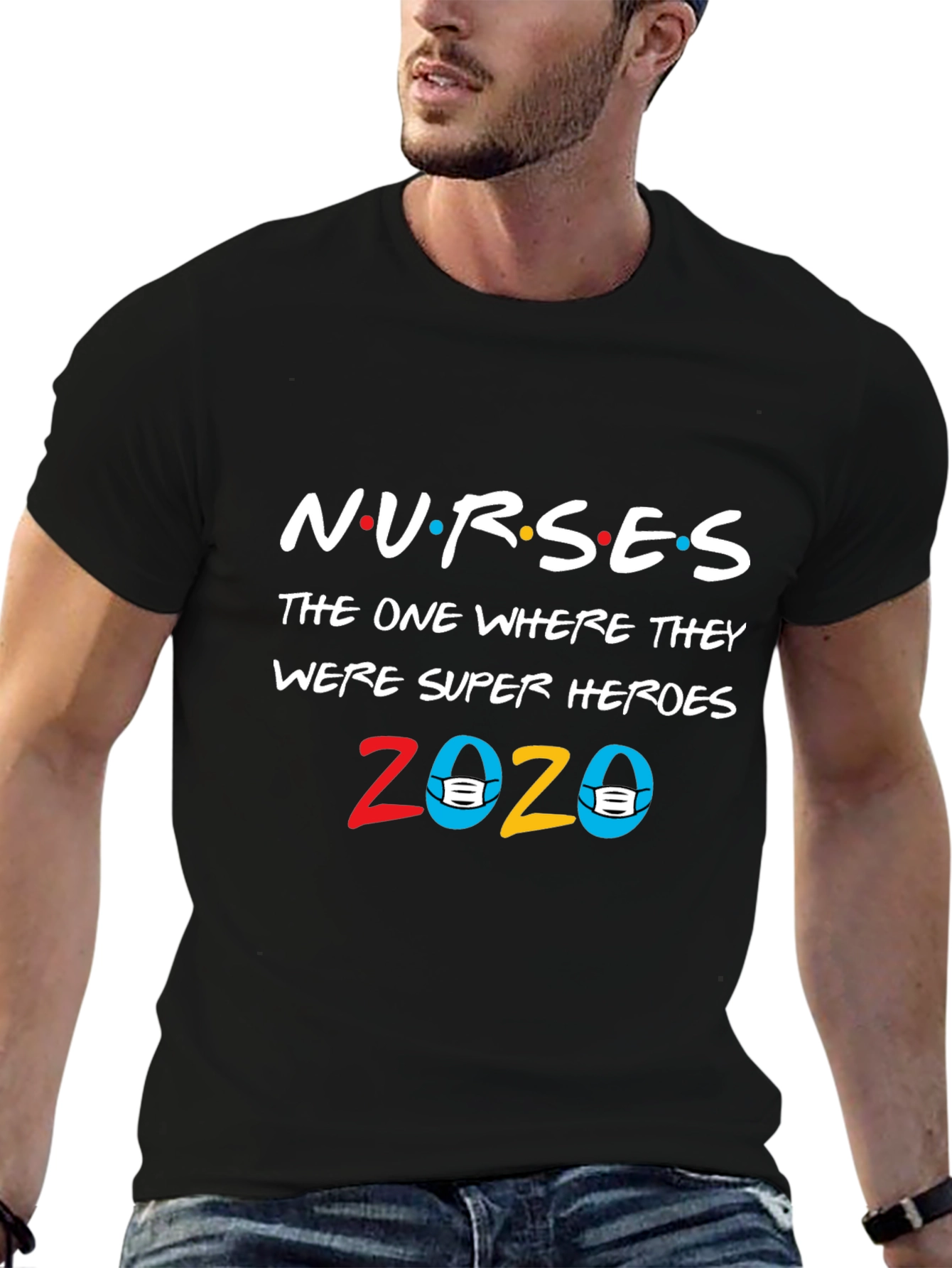 Black Nurses Super Heroes 2020 T-Shirt view 6