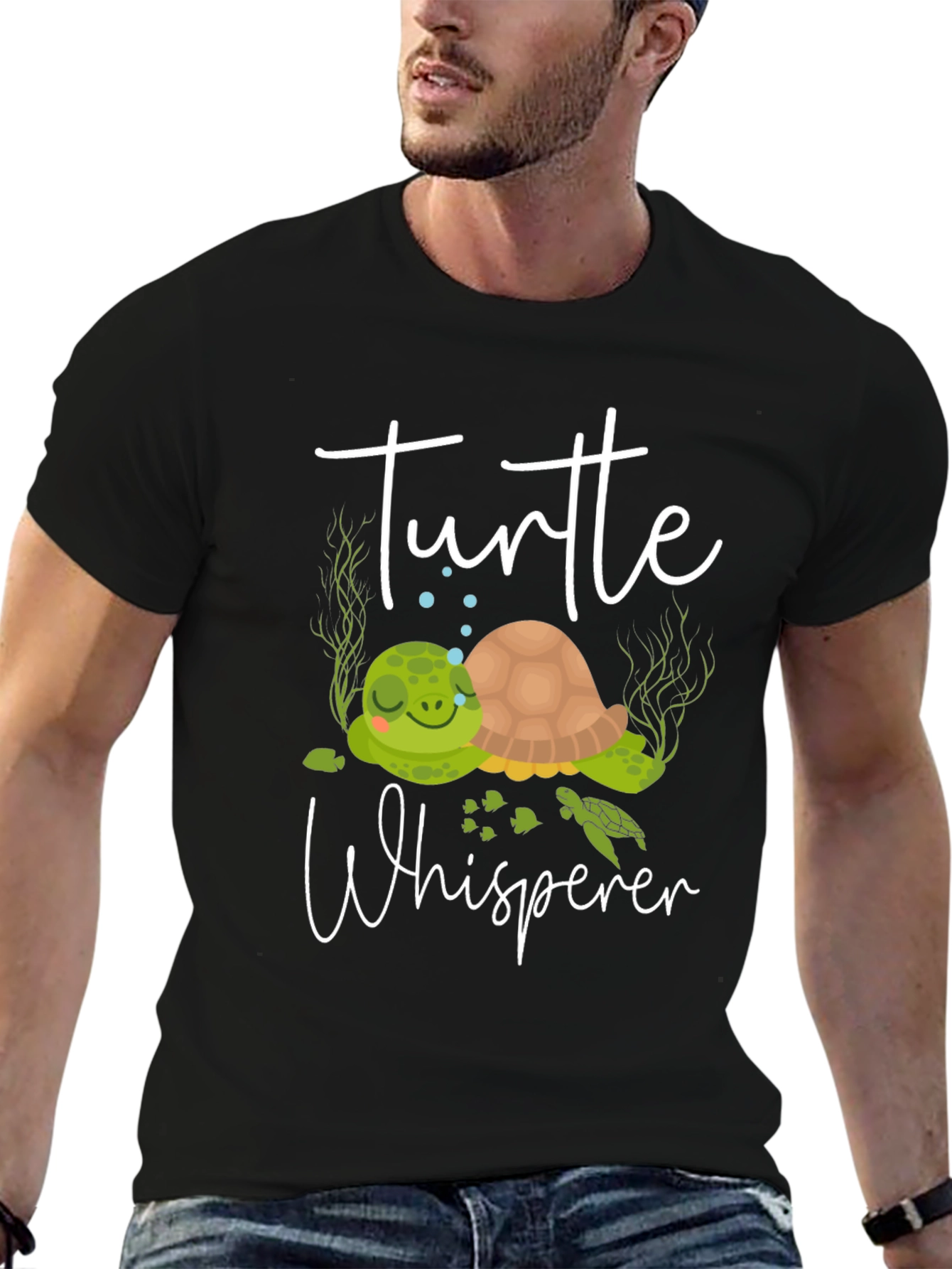 Black Turtle Whisperer Graphic Tee view 6
