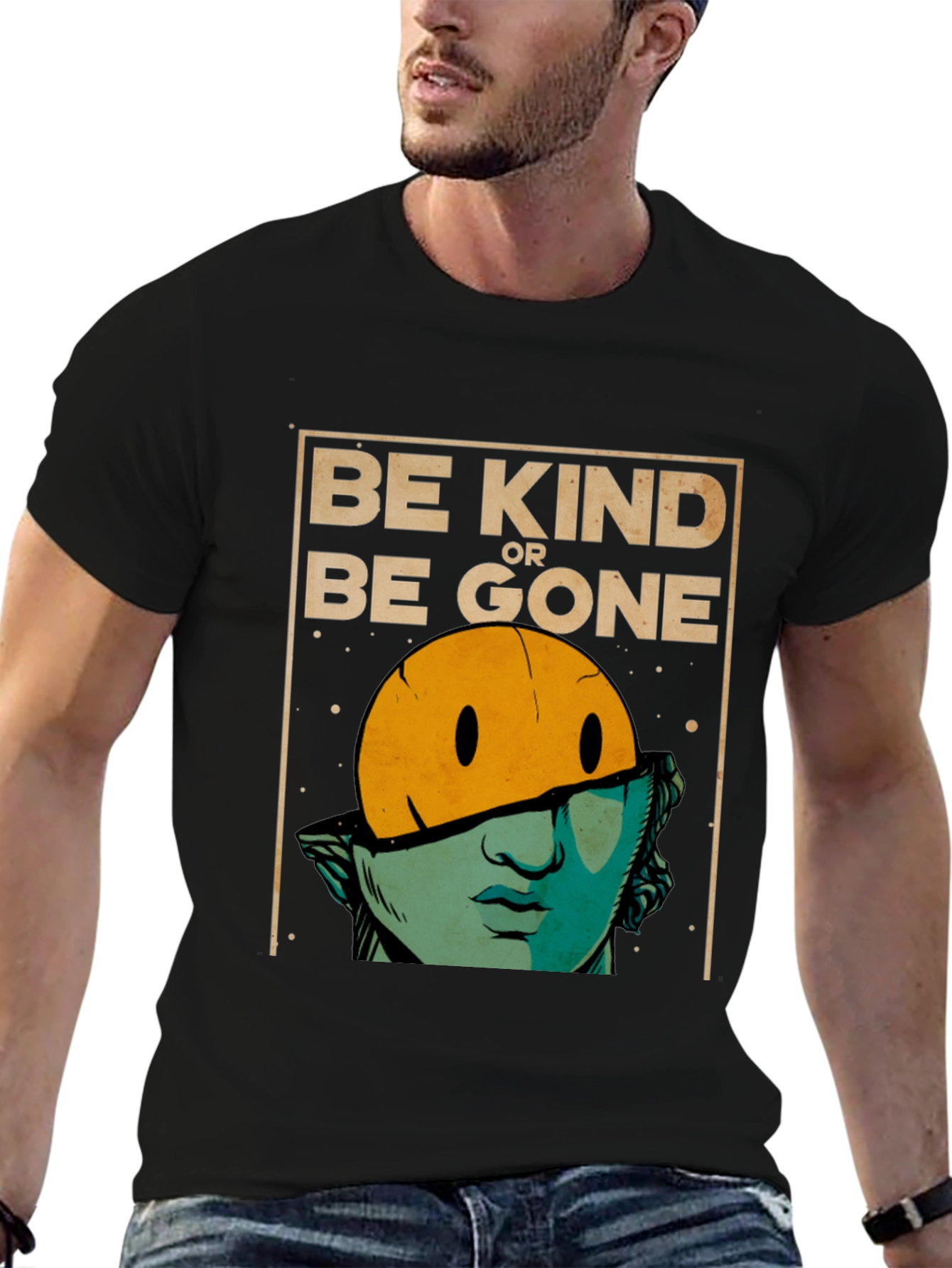 Black Be Kind or Be Gone Graphic T-Shirt view 6
