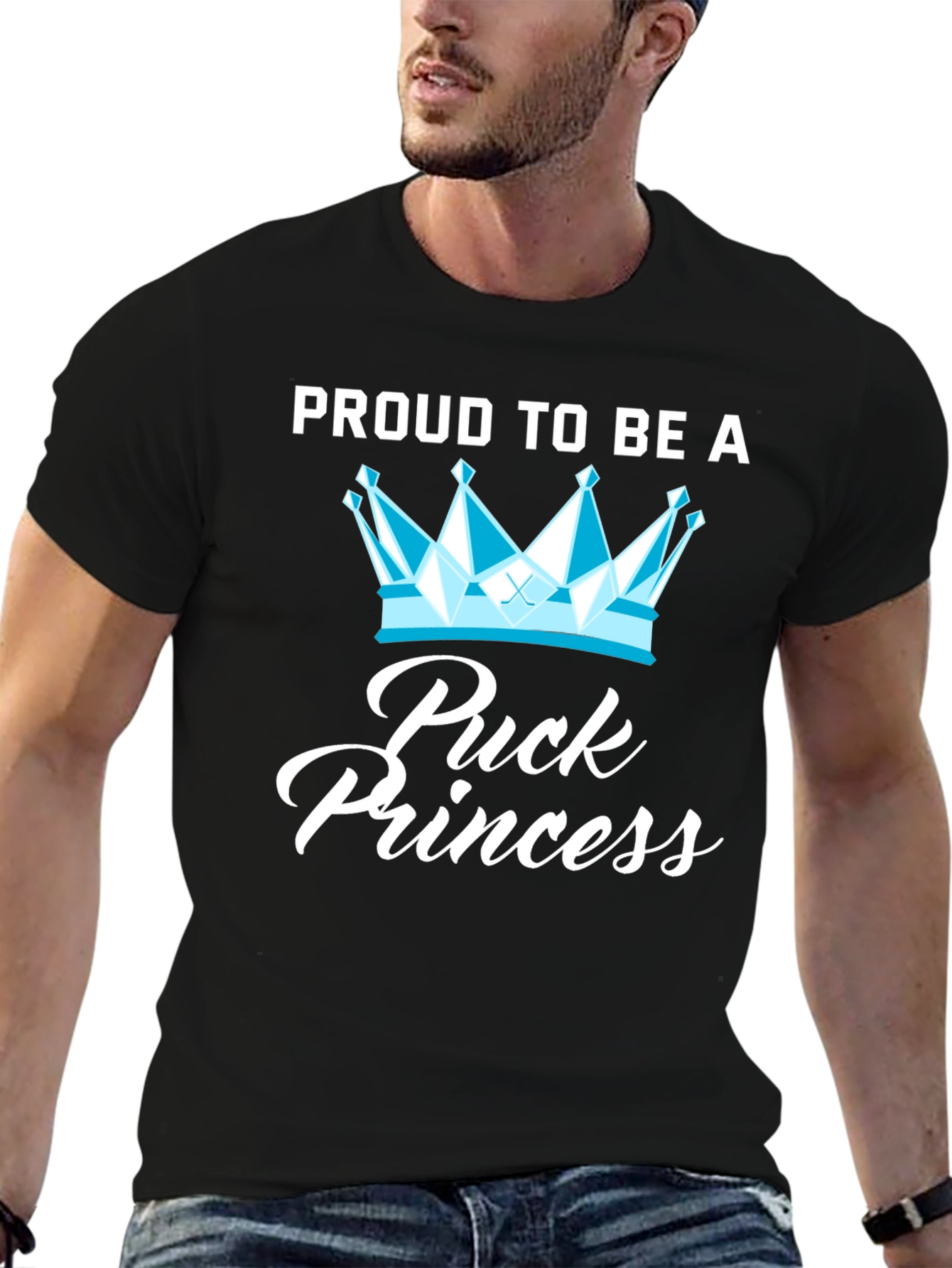 Black Proud Puck Princess Tee view 6