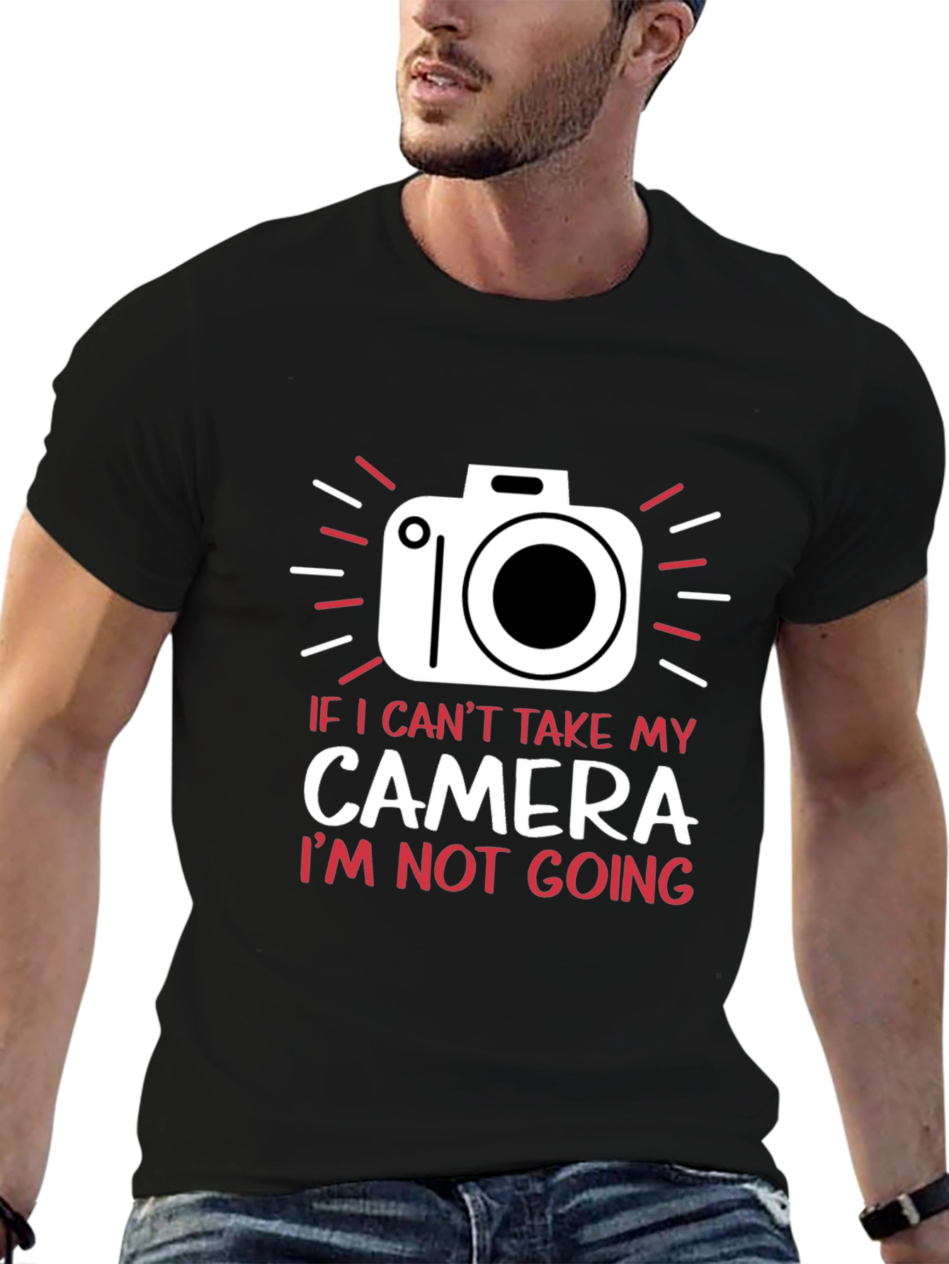 Black Camera Graphic T-Shirt - Photography Lover Tee view 6