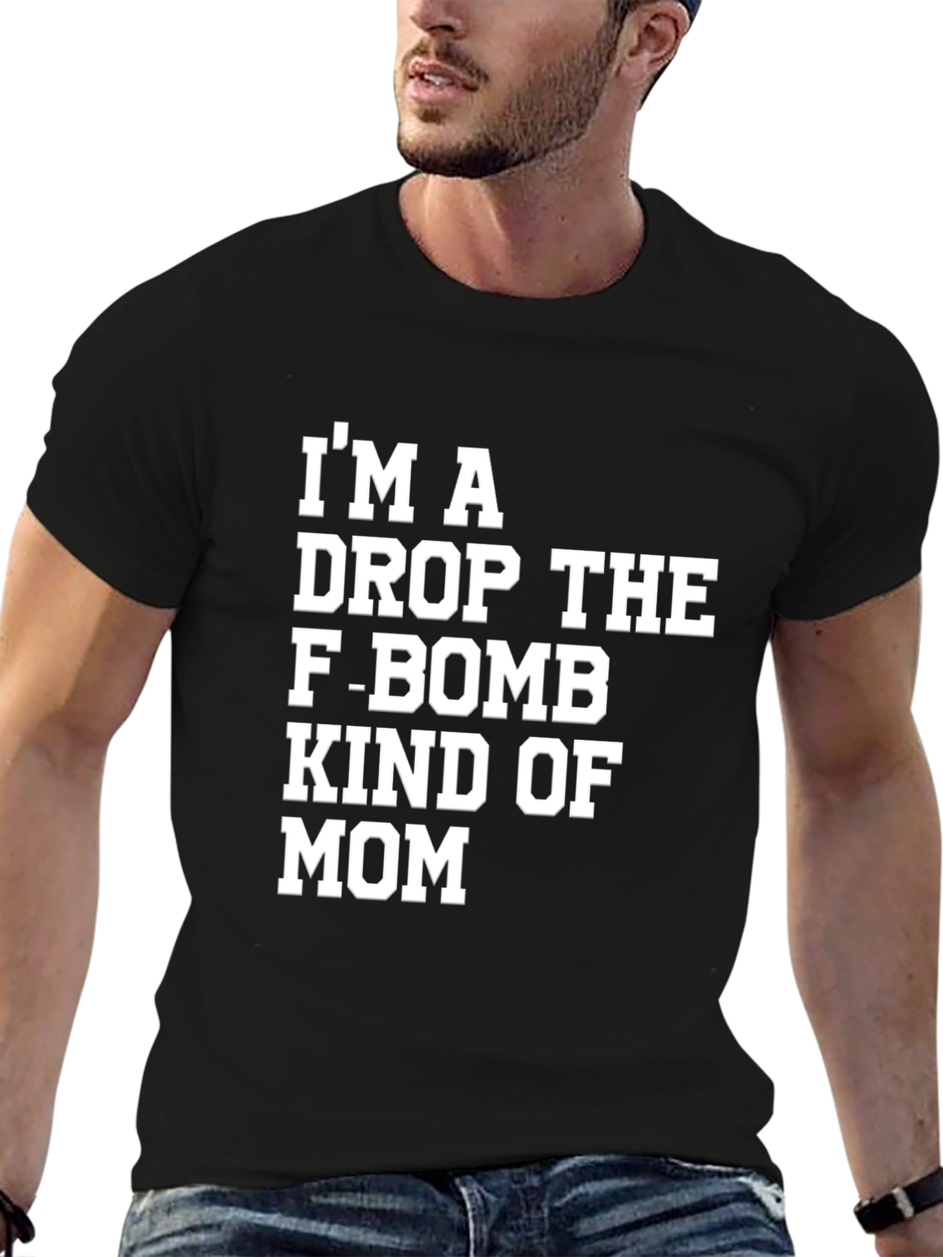 Black I'm A Drop The F-Bomb Kind of Mom T-Shirt view 6