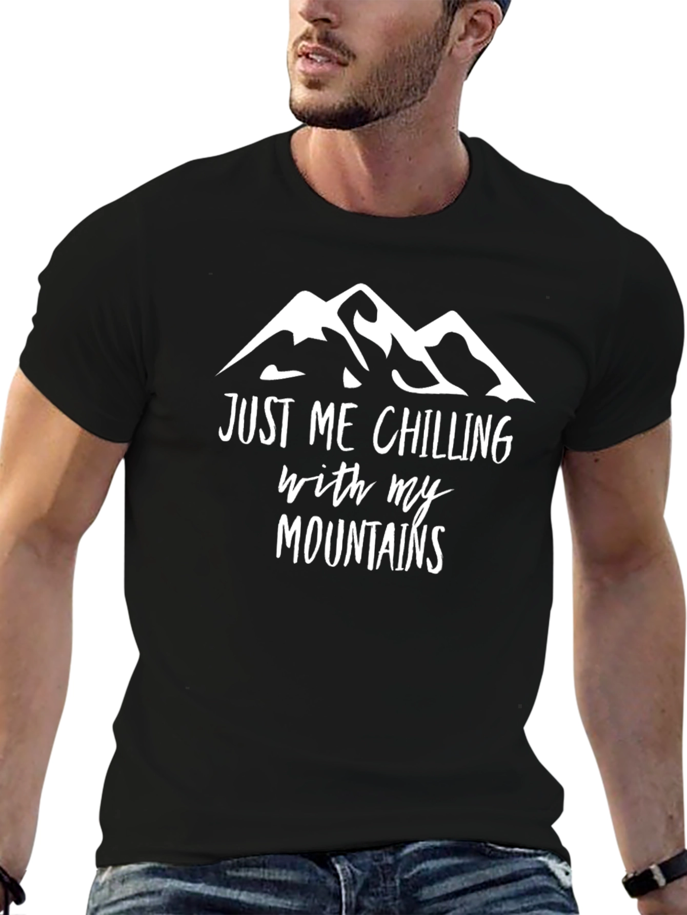 Black Chill With My Mountains T-Shirt view 6