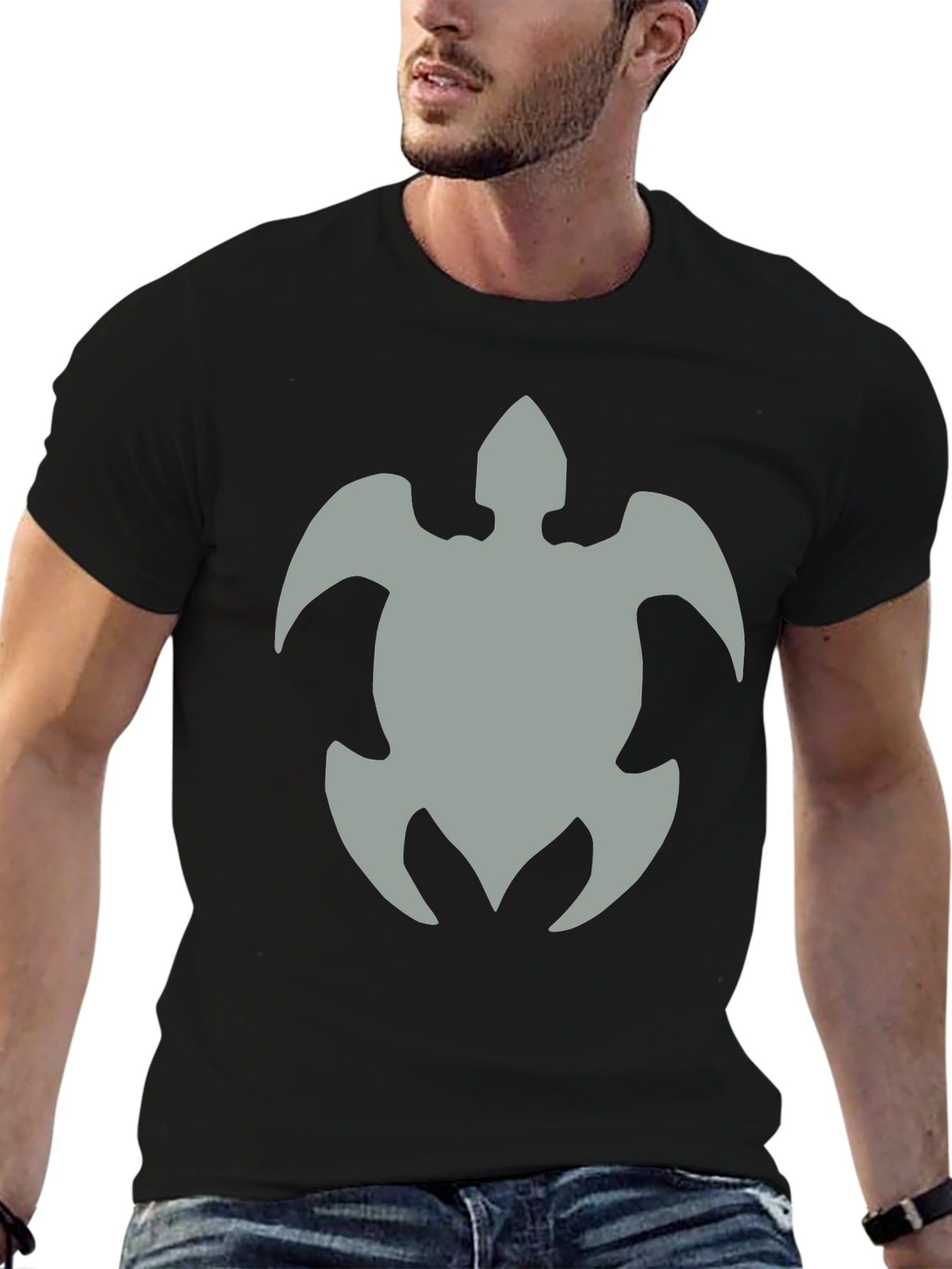 Black Turtle Graphic Black T-Shirt view 6