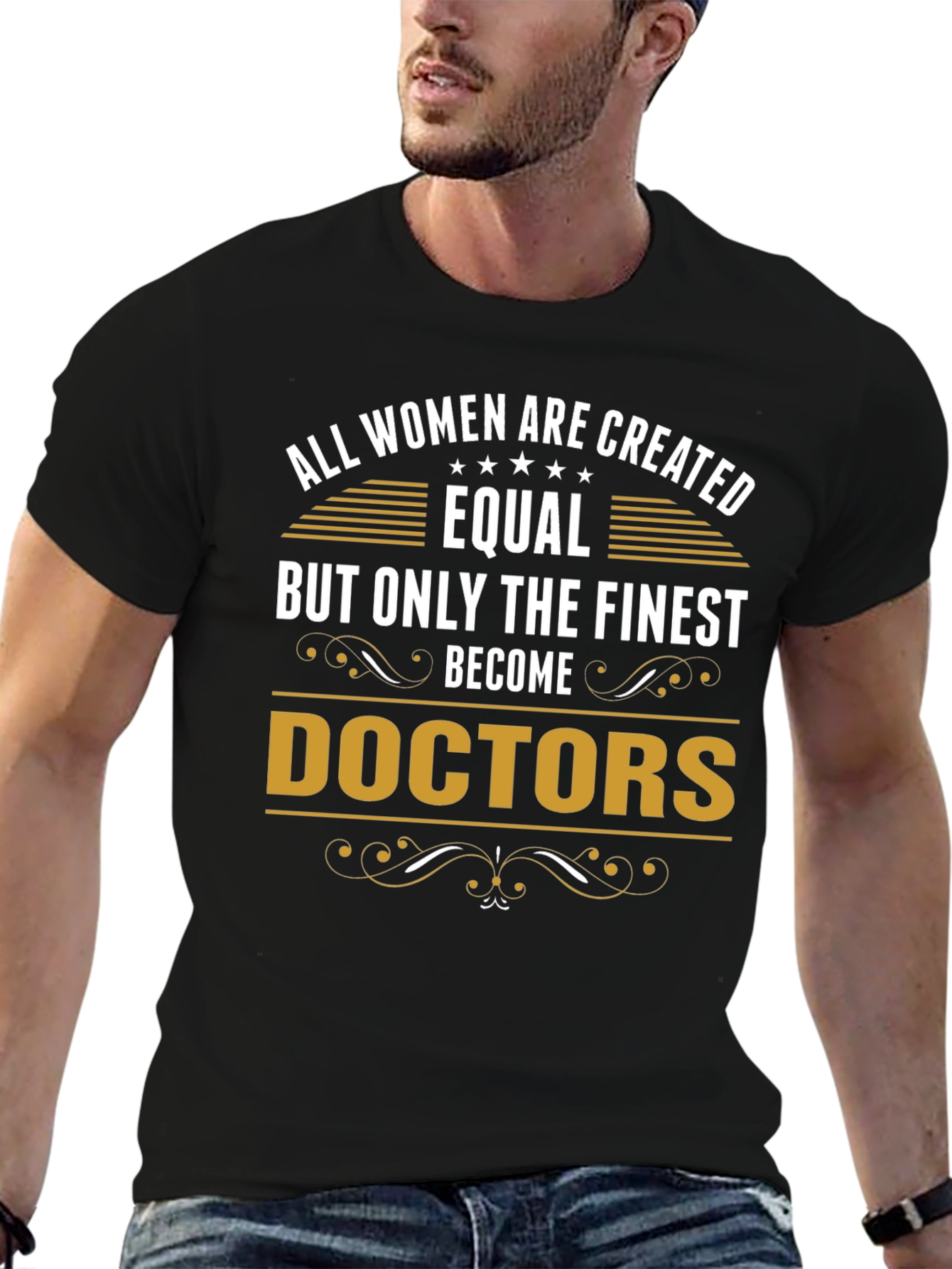 Black Finest Doctors Women's T-Shirt - Black view 6