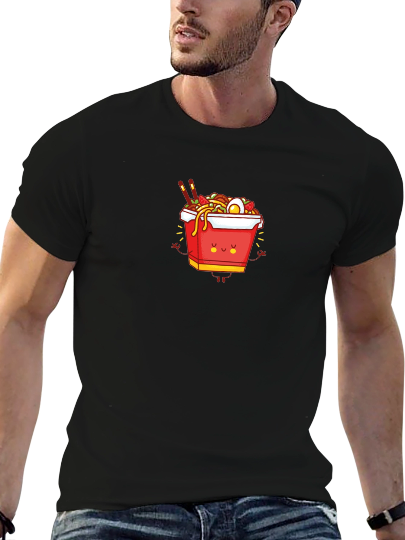 Ramen Takeout Box Graphic Tee - Black - 6