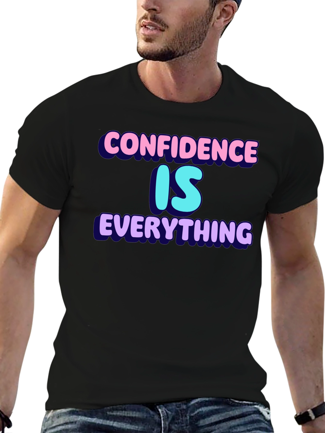 Black Confidence is Everything Graphic Tee view 6
