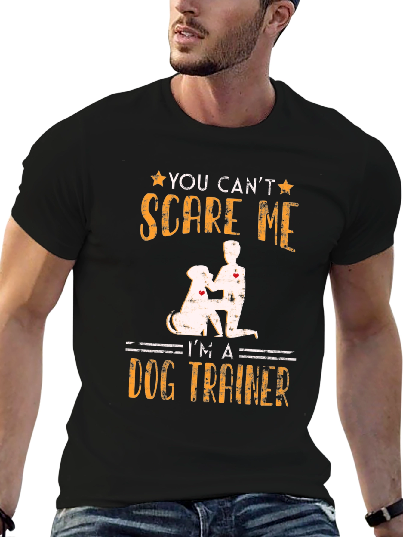 Black Dog Trainer T-Shirt - You Can't Scare Me! view 6