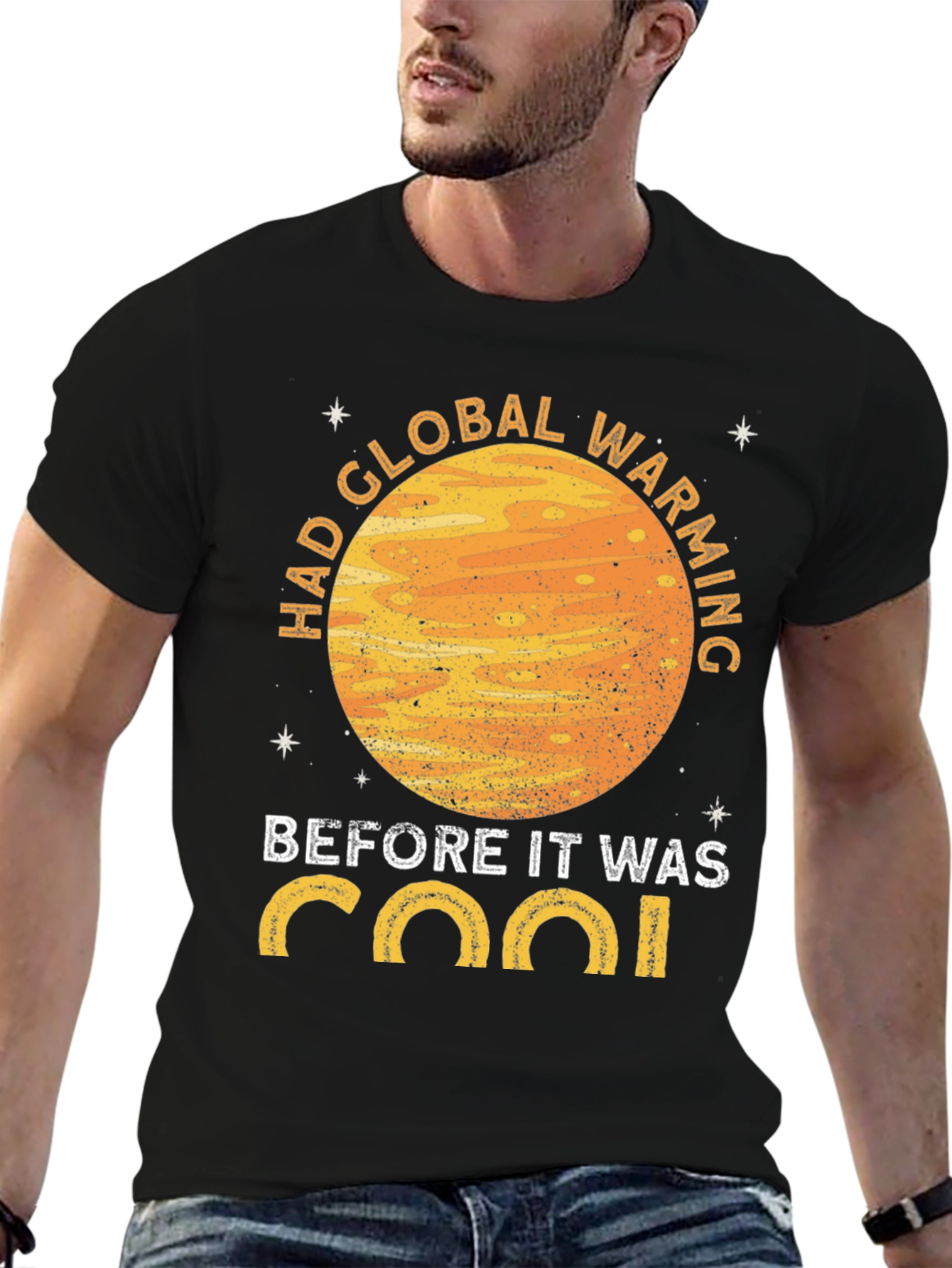 Black Had Global Warming Before It Was Cool Graphic T-Shirt view 6