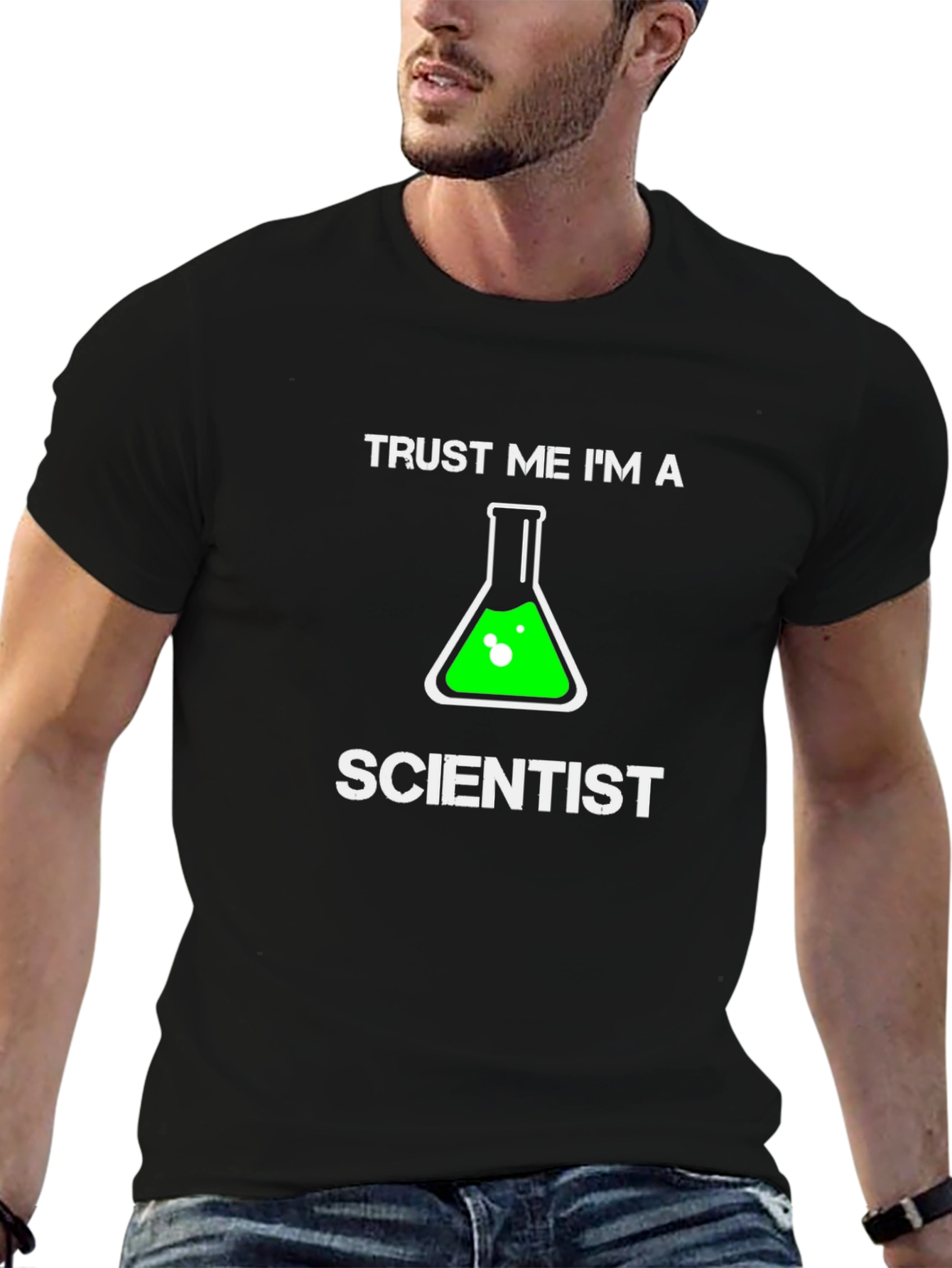 Black Trust Me I'm A Scientist T-Shirt, Novelty Gift view 6