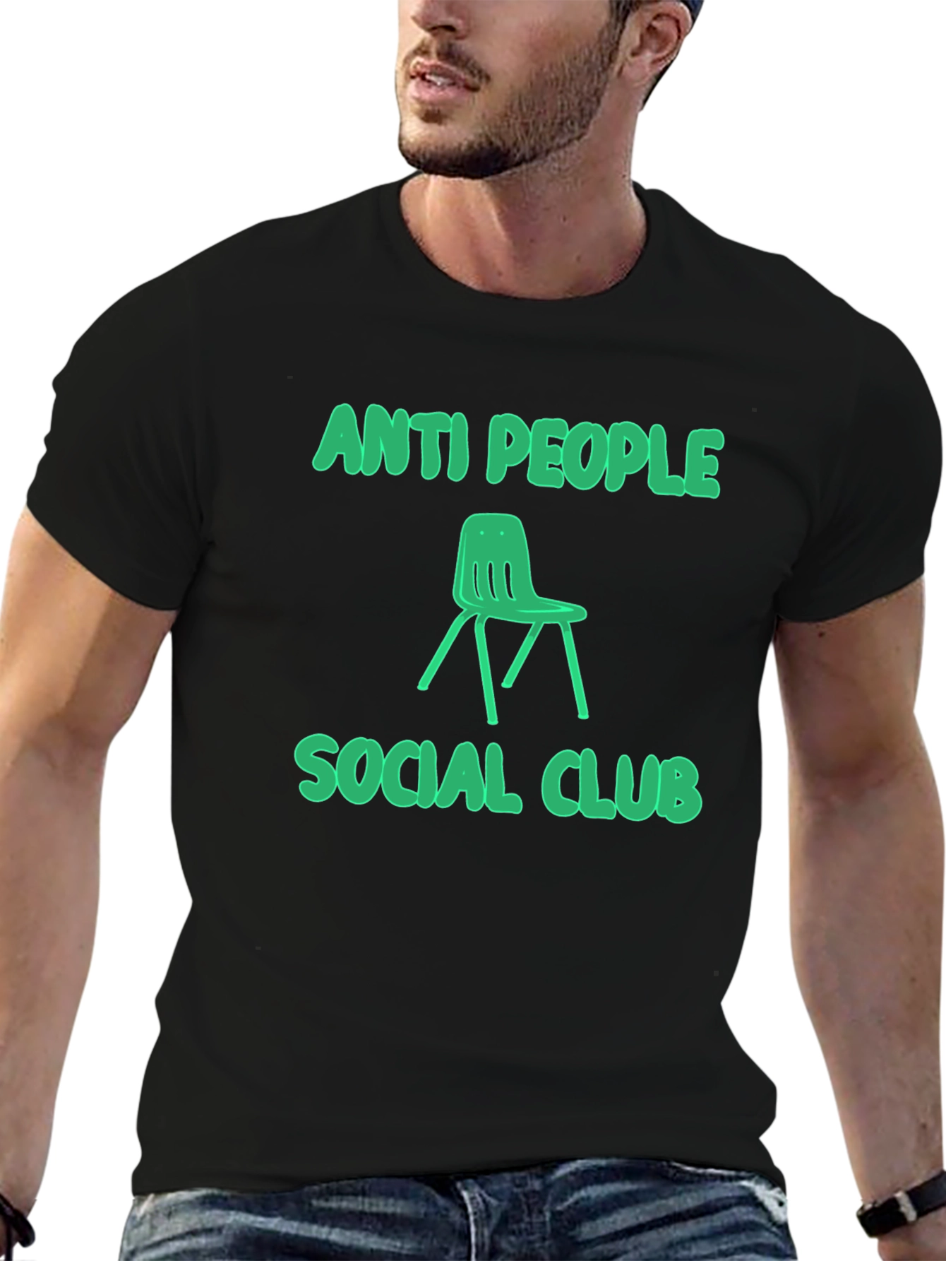 Black Anti People Social Club Graphic Tee - Black T-Shirt view 6