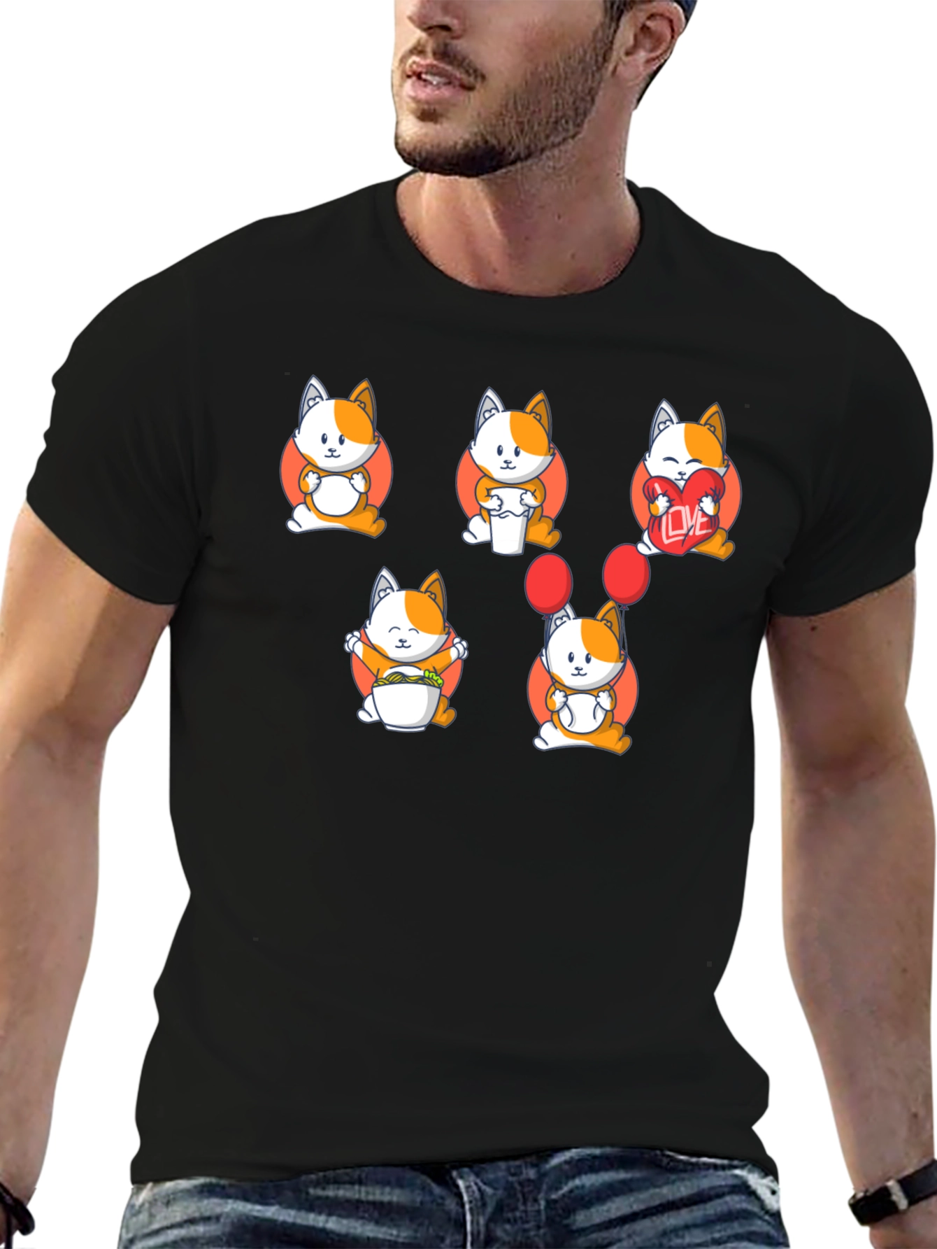 Cute Cats Graphic T-Shirt - 6