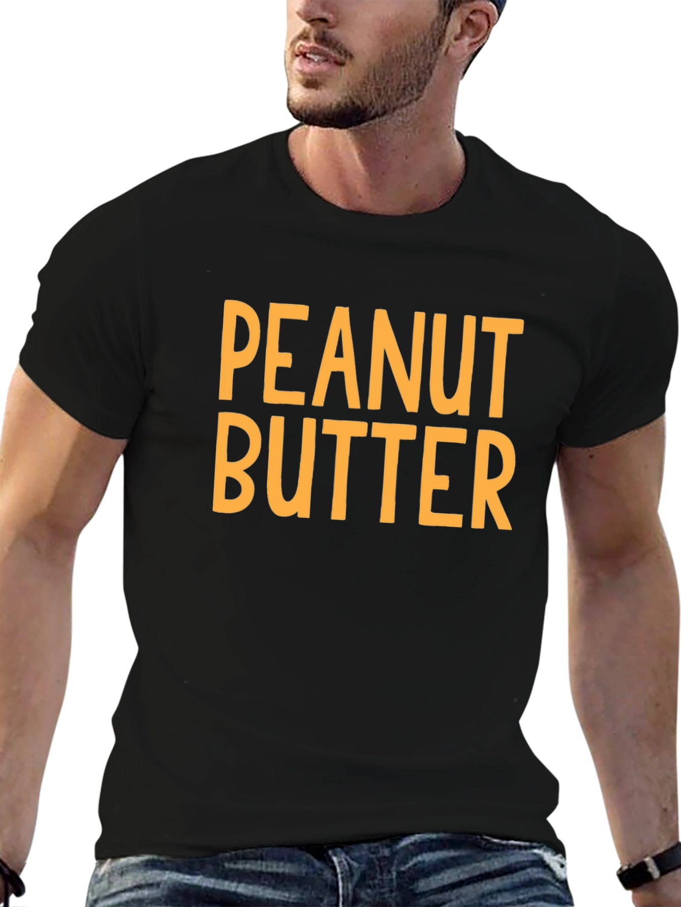 Peanut Butter Graphic T-Shirt - Black - 6