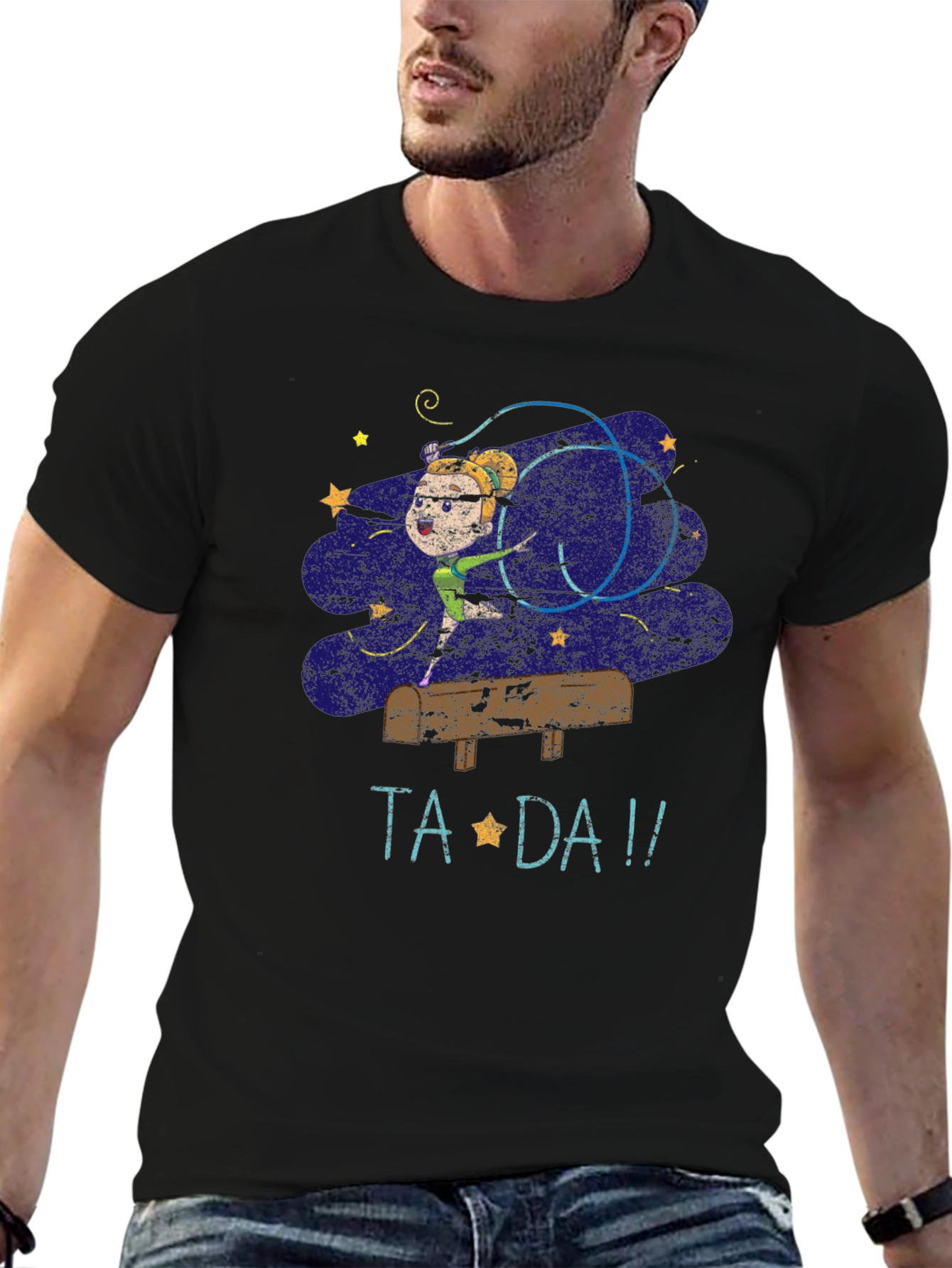 Black Ta Da! Gymnastics T-Shirt view 6