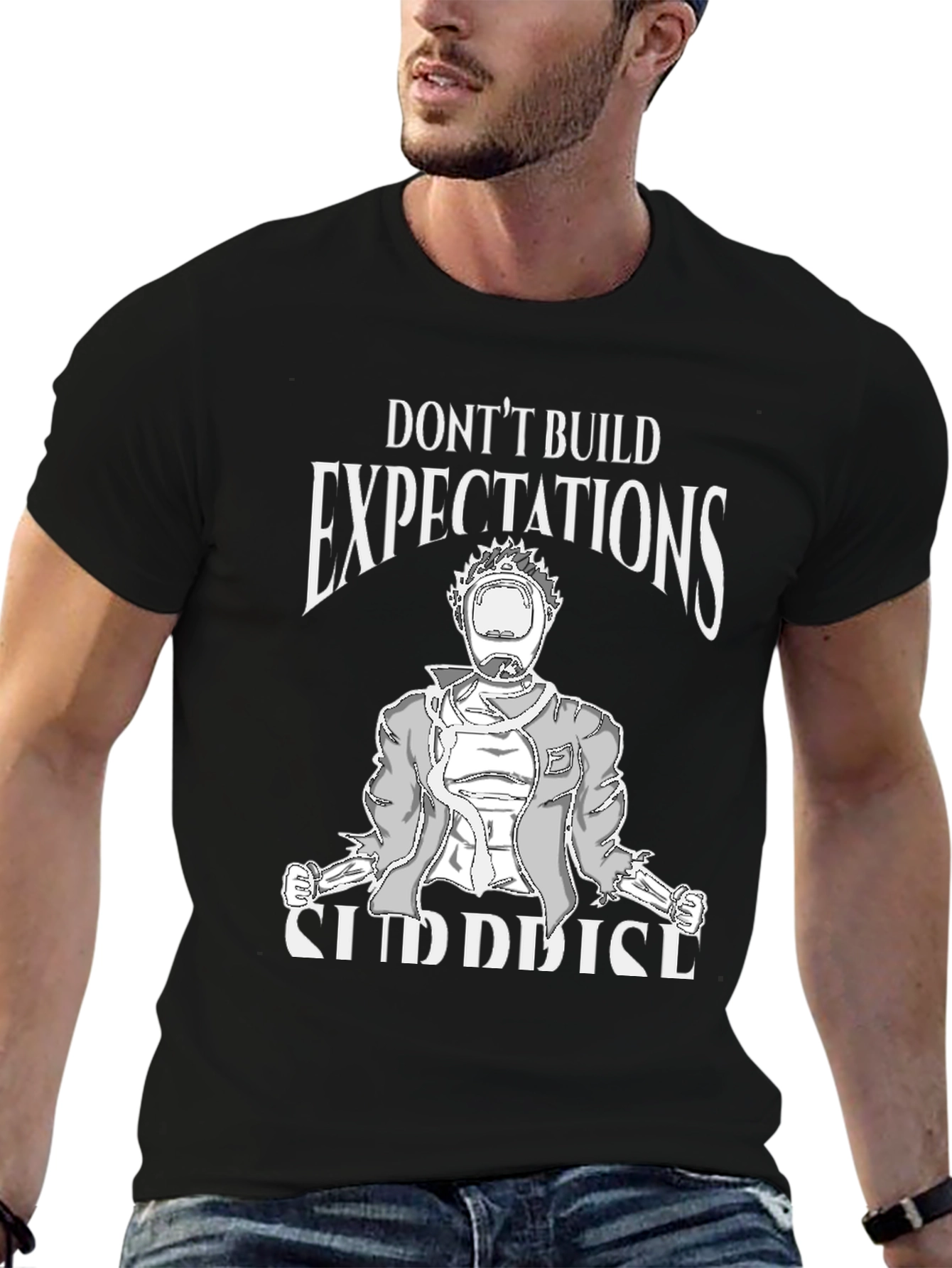 Black Don't Build Expectations Graphic Tee view 6