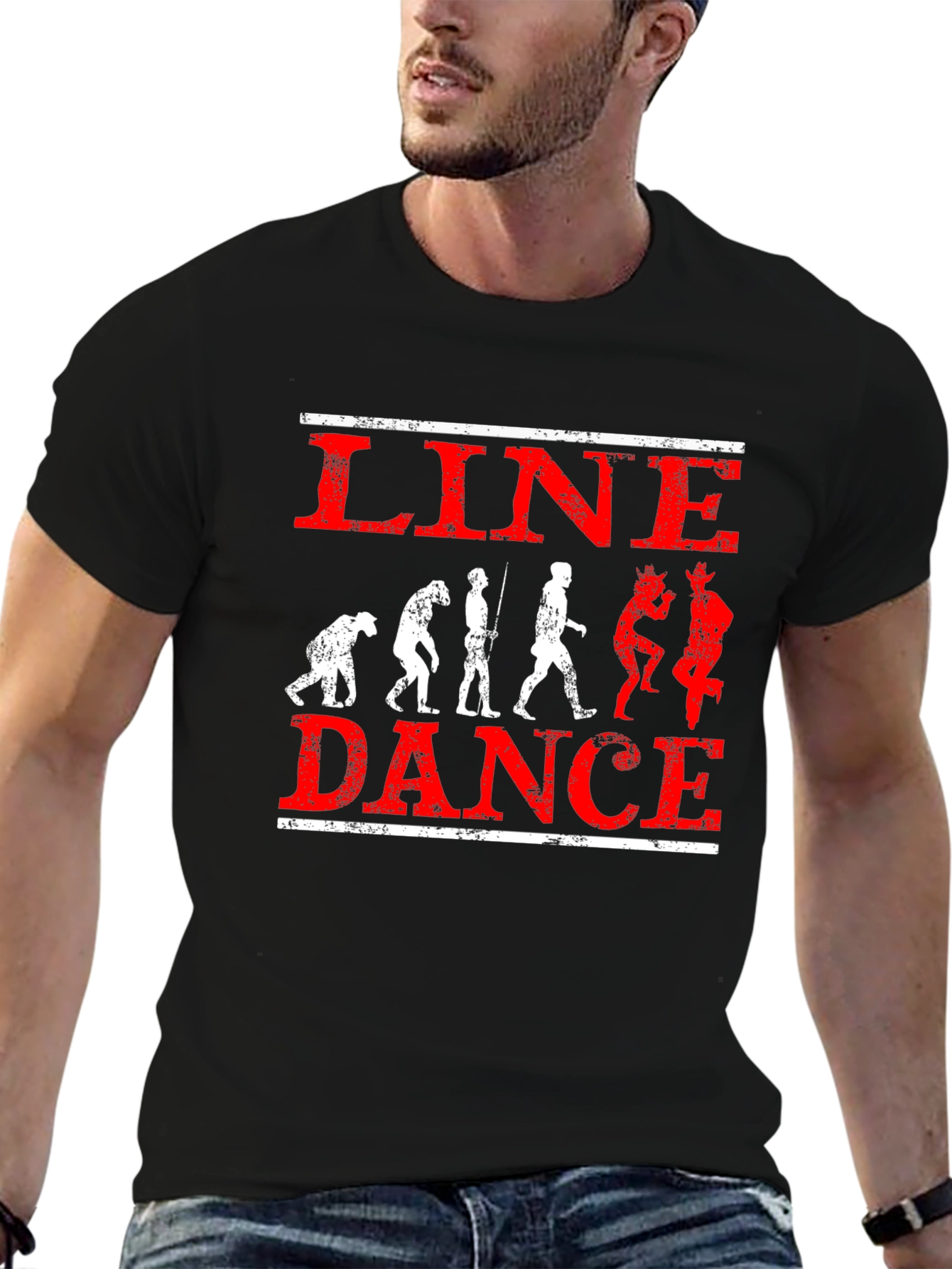 Black Line Dance Evolution Graphic Tee view 6