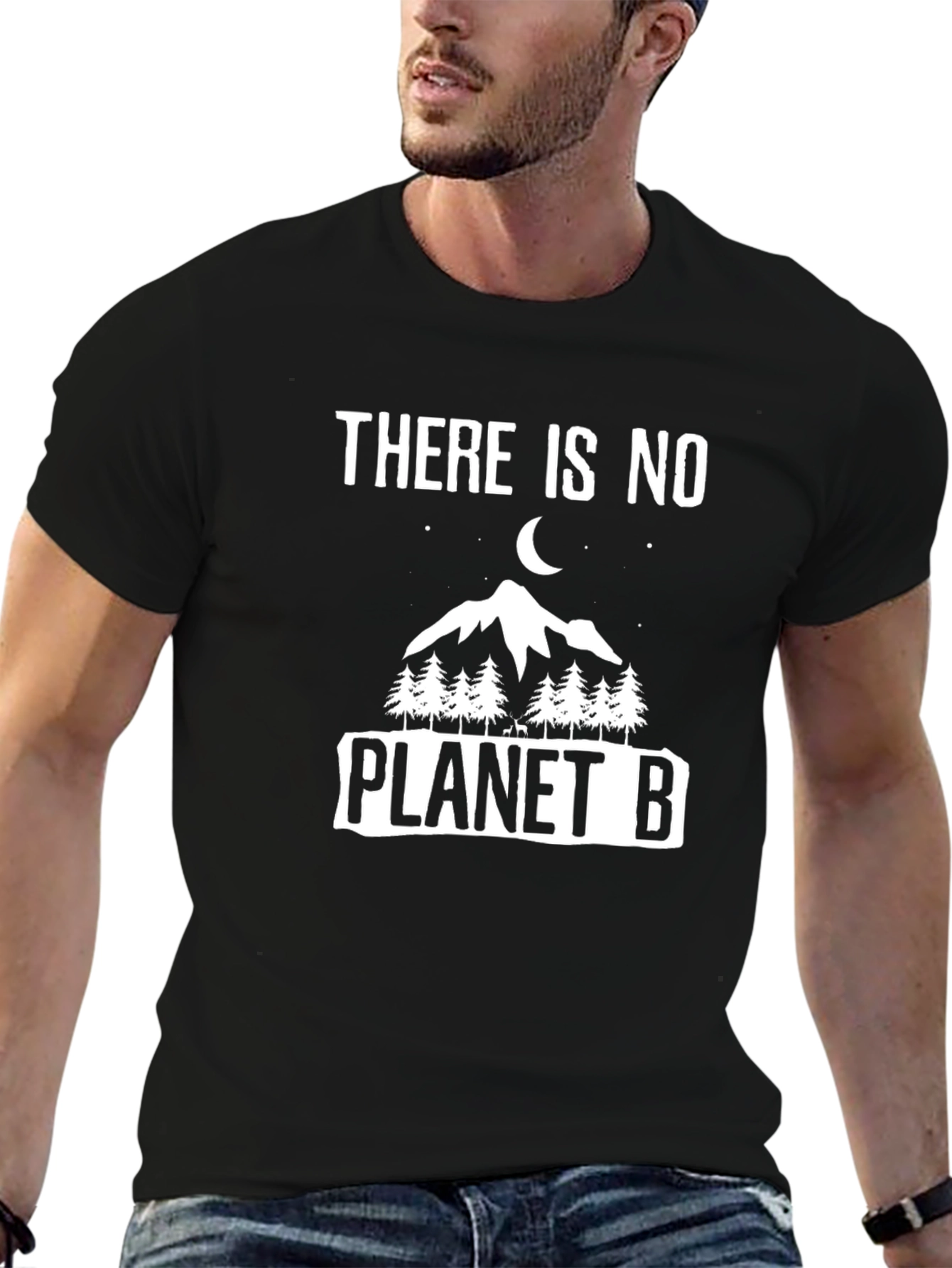 Black No Planet B Graphic Tee view 6