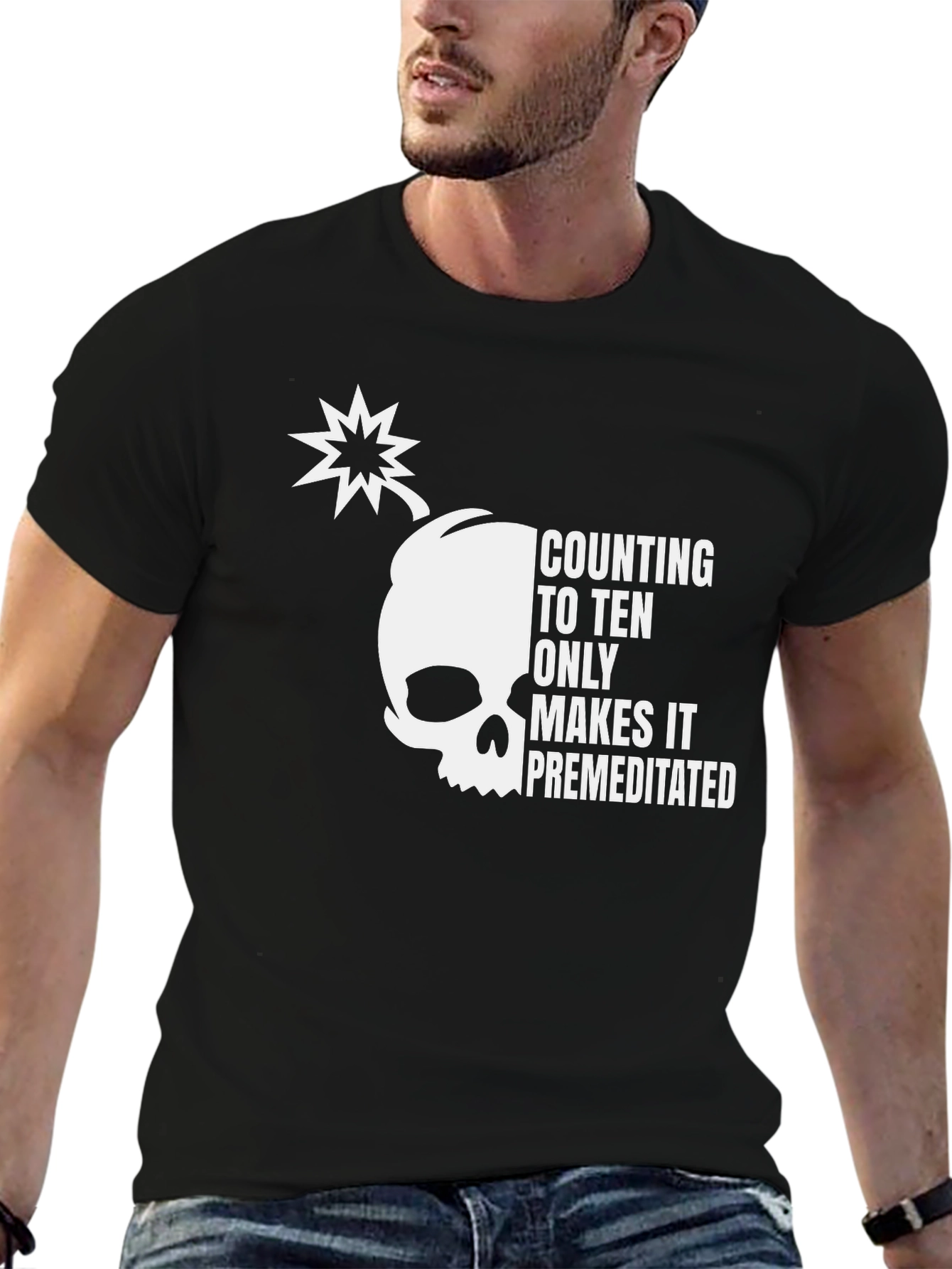 Black Counting to Ten T-Shirt view 6