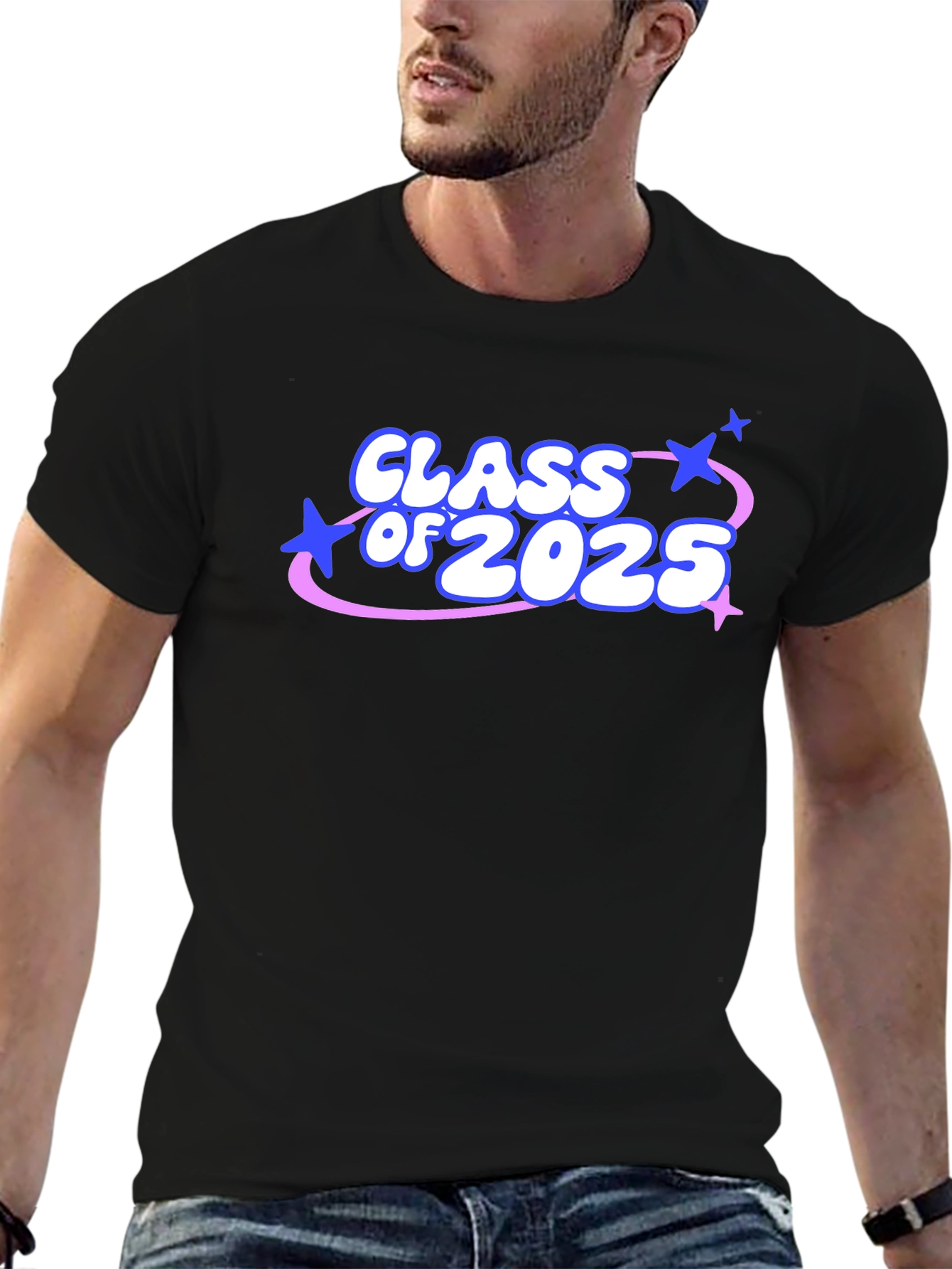 Black Class of 2025 Graphic Tee view 6