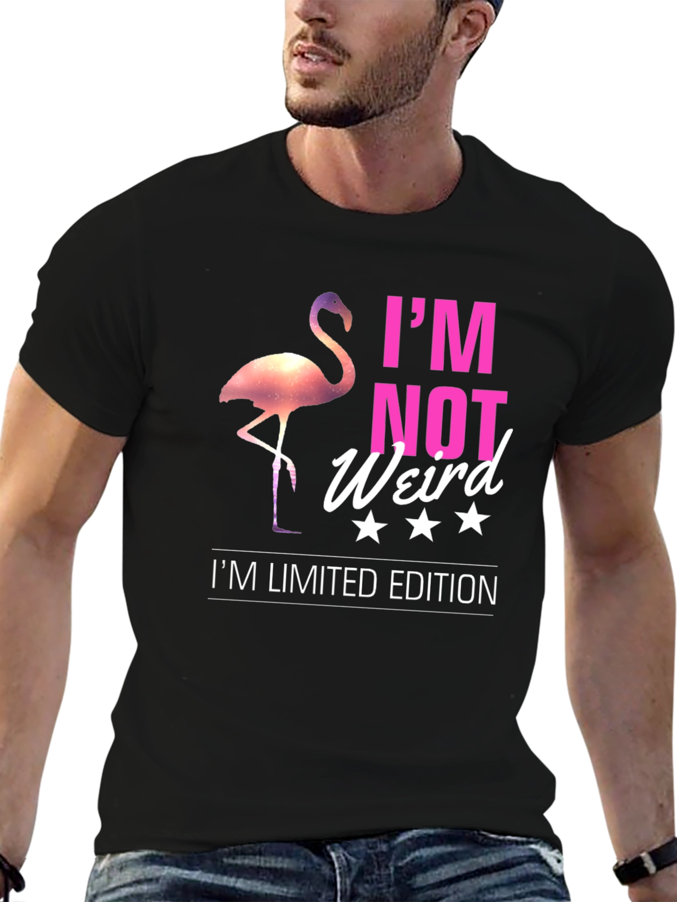 Black I'm Not Weird I'm Limited Edition Graphic T-Shirt view 6