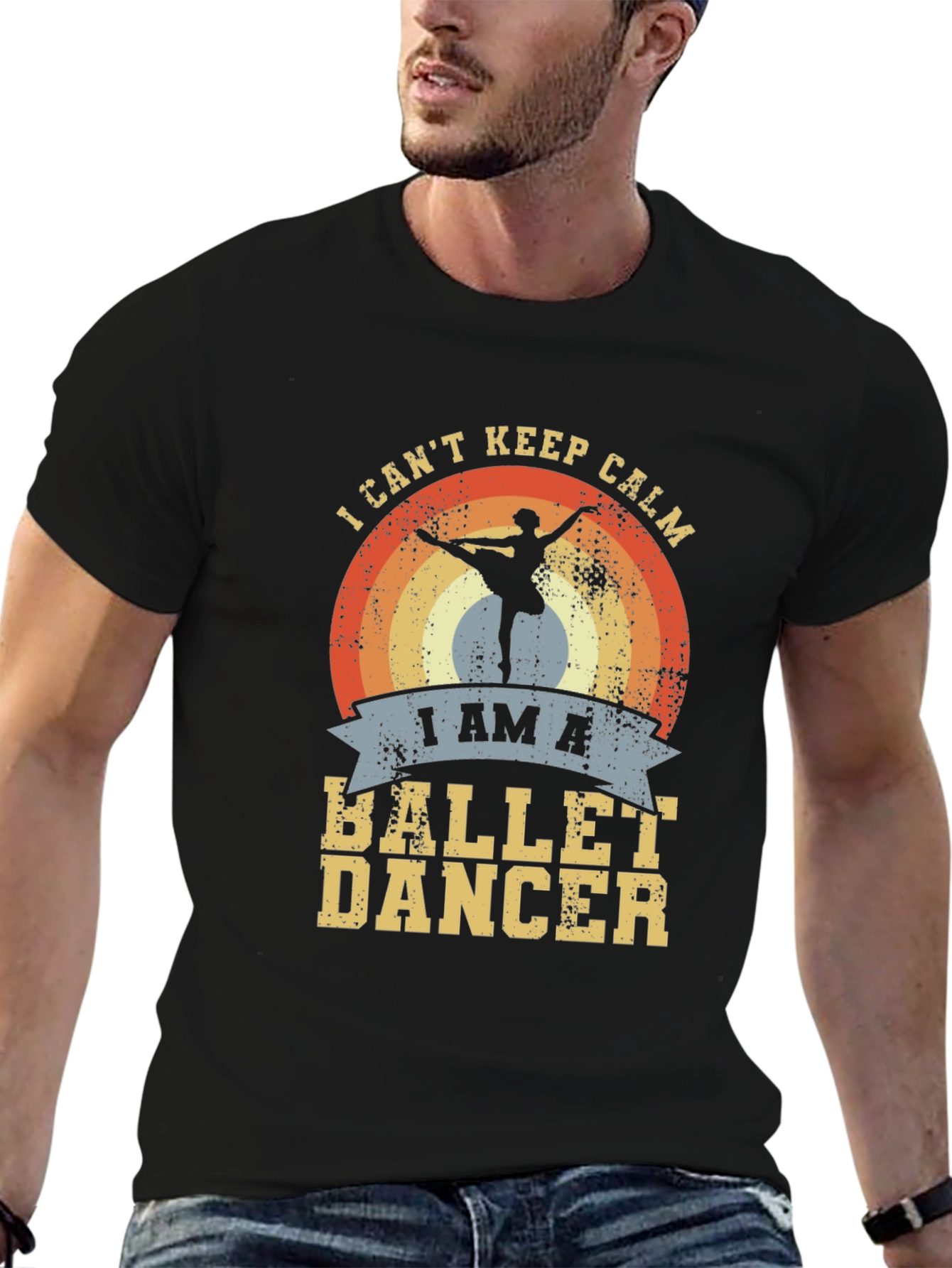 Black Ballet Dancer T-Shirt - I Can't Keep Calm view 6