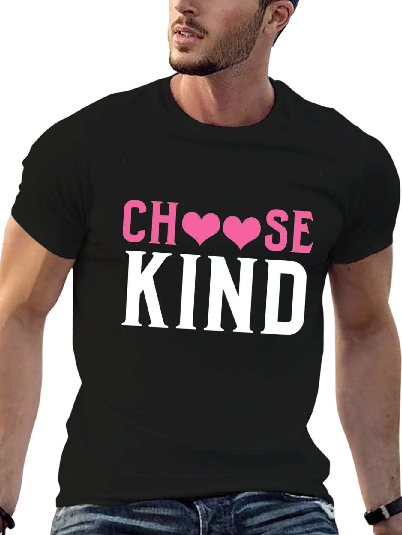 Black Choose Kind T-Shirt - Positive Message Tee view 6