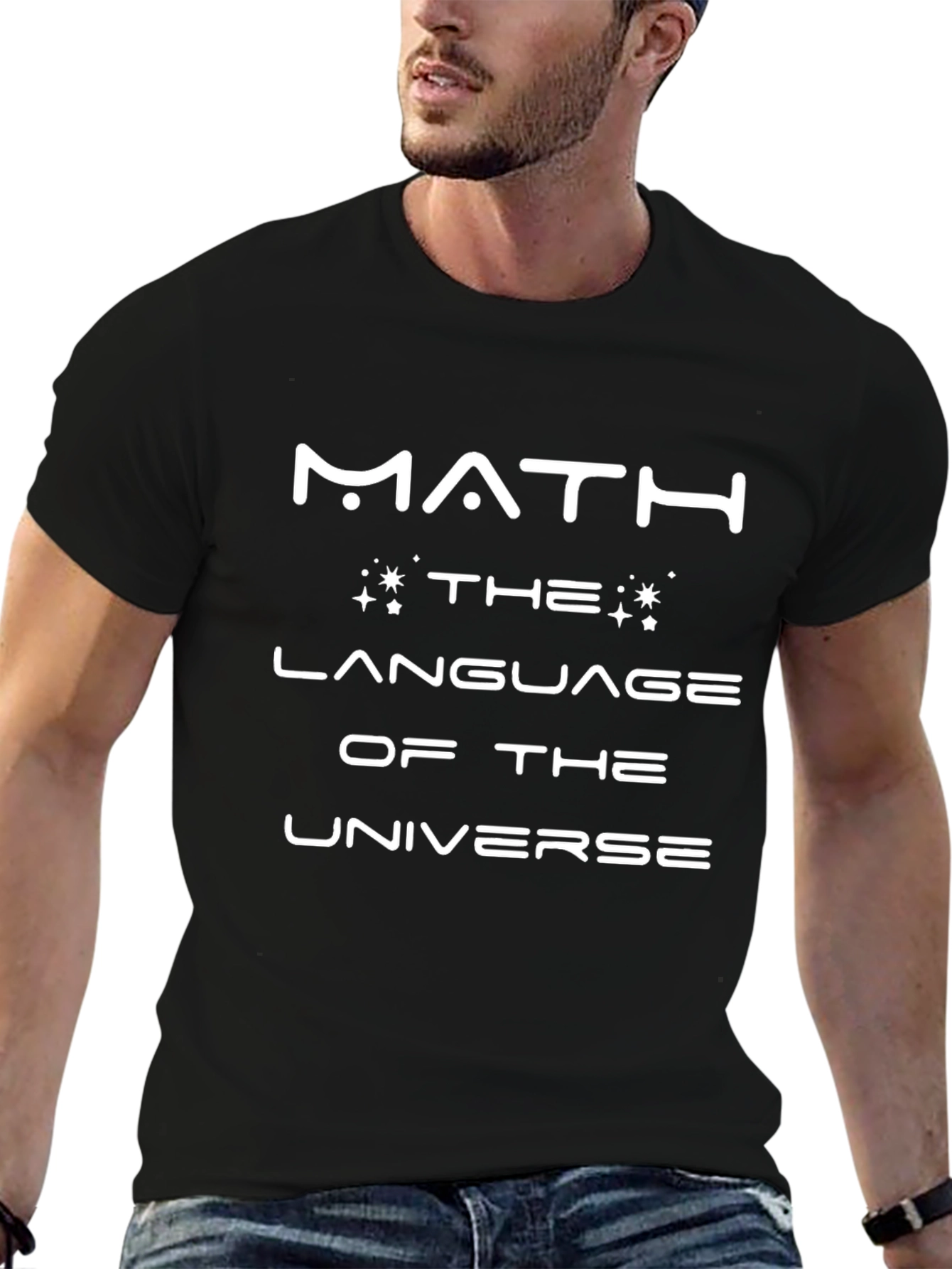Black Math is the Language of the Universe Graphic T-Shirt view 6