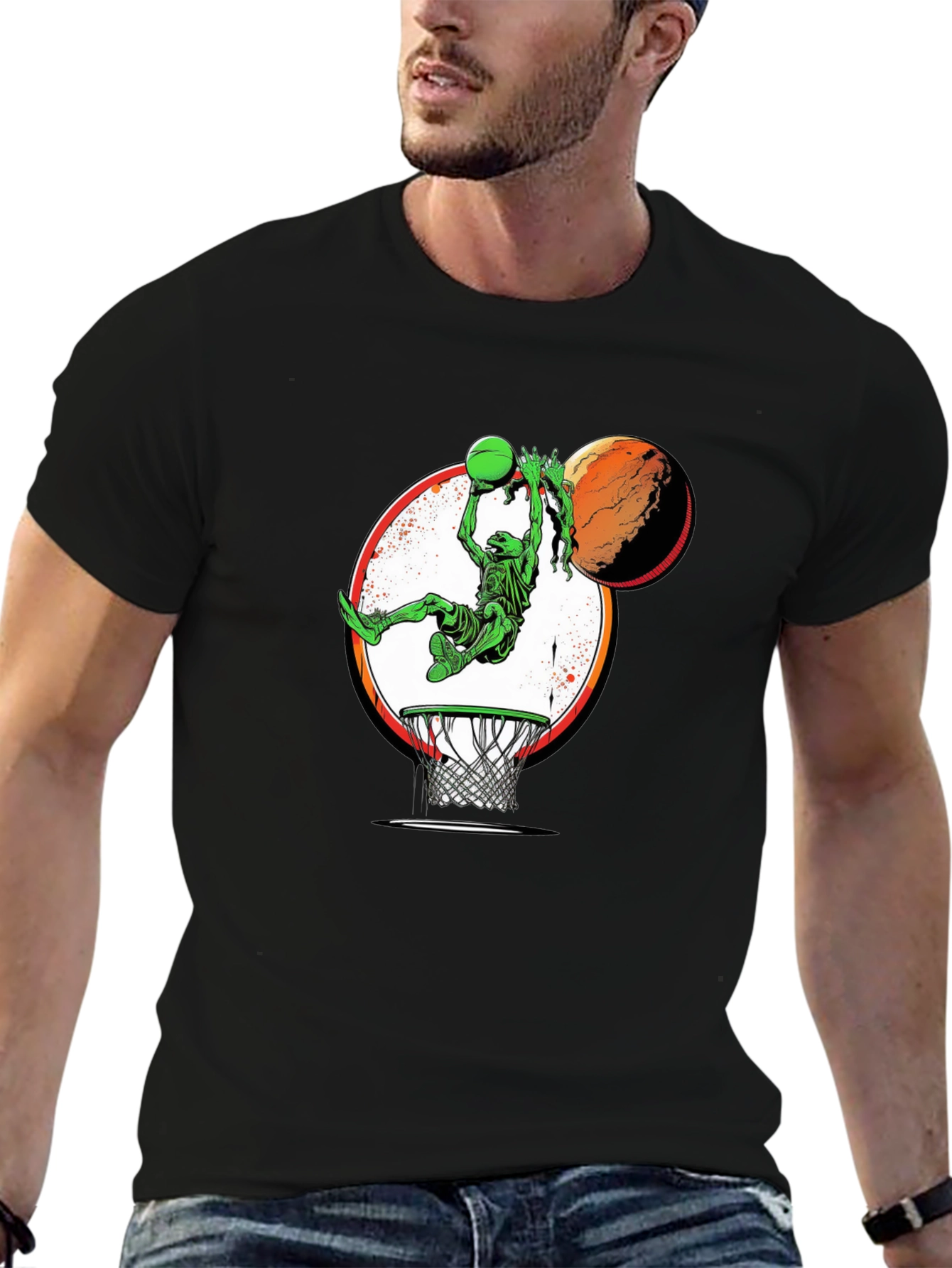 Alien Dunk Black T-Shirt - 6