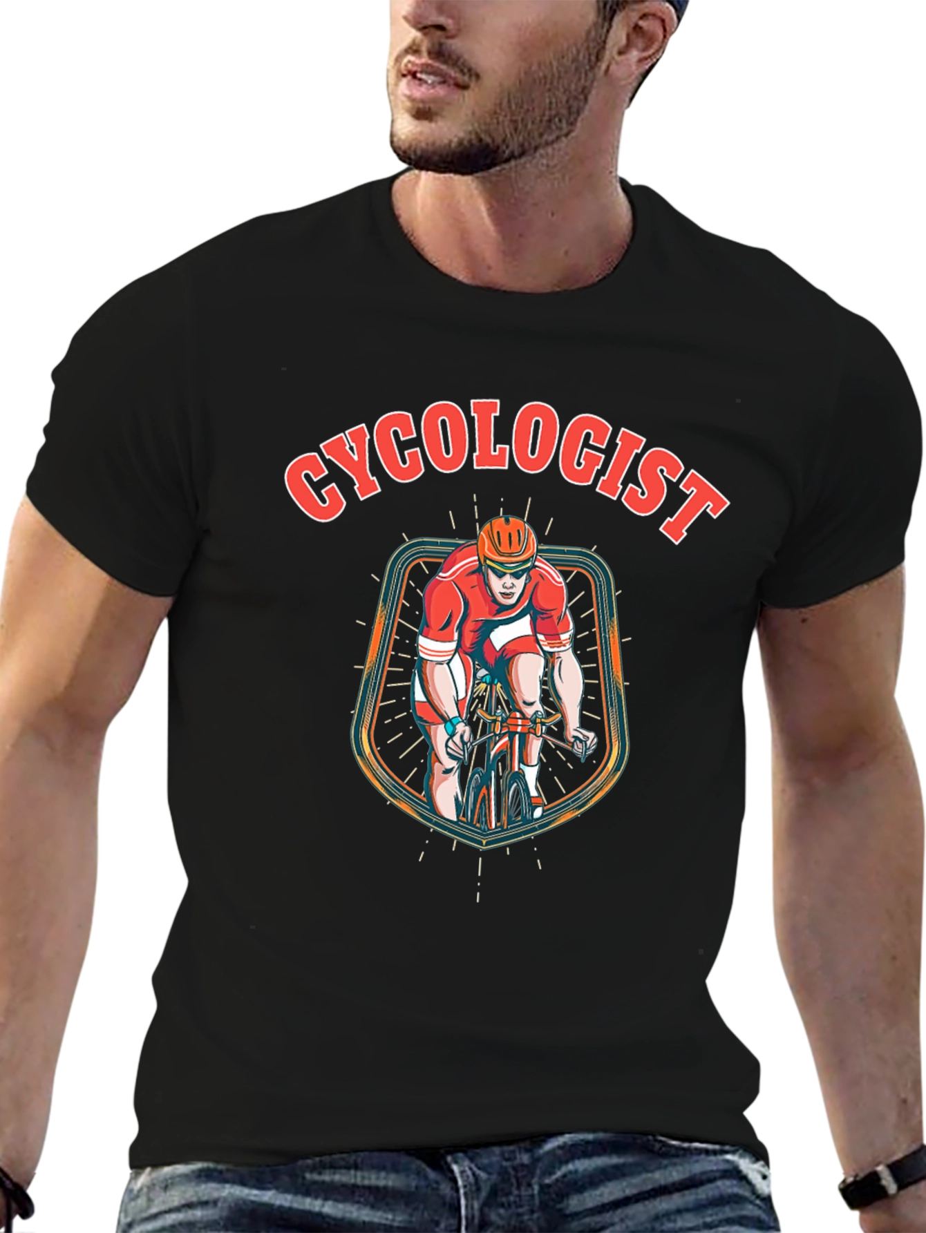 Black Cycologist Cycling T-Shirt - Ride in Style! view 6