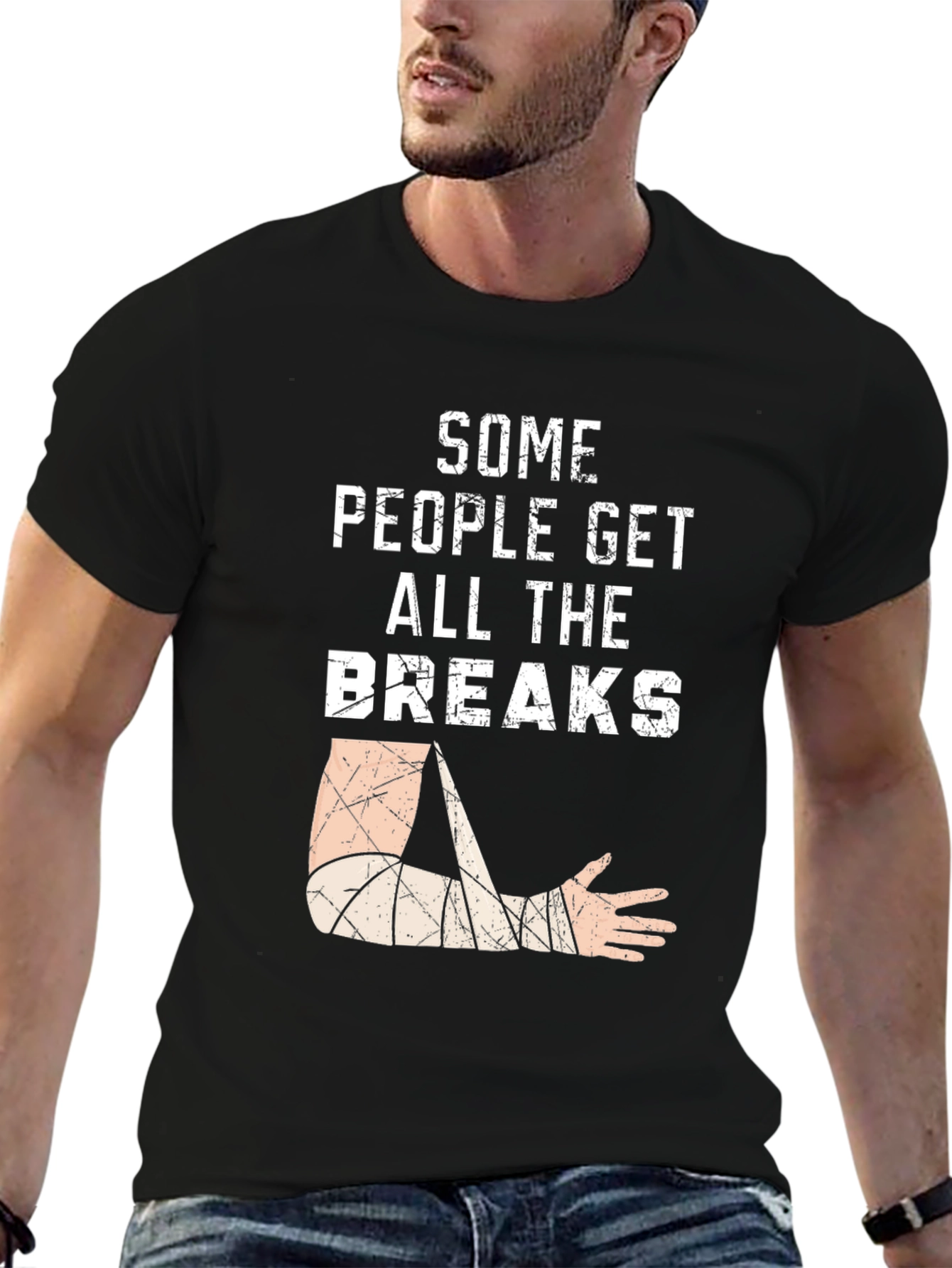 Black Some People Get All The Breaks T-Shirt view 6
