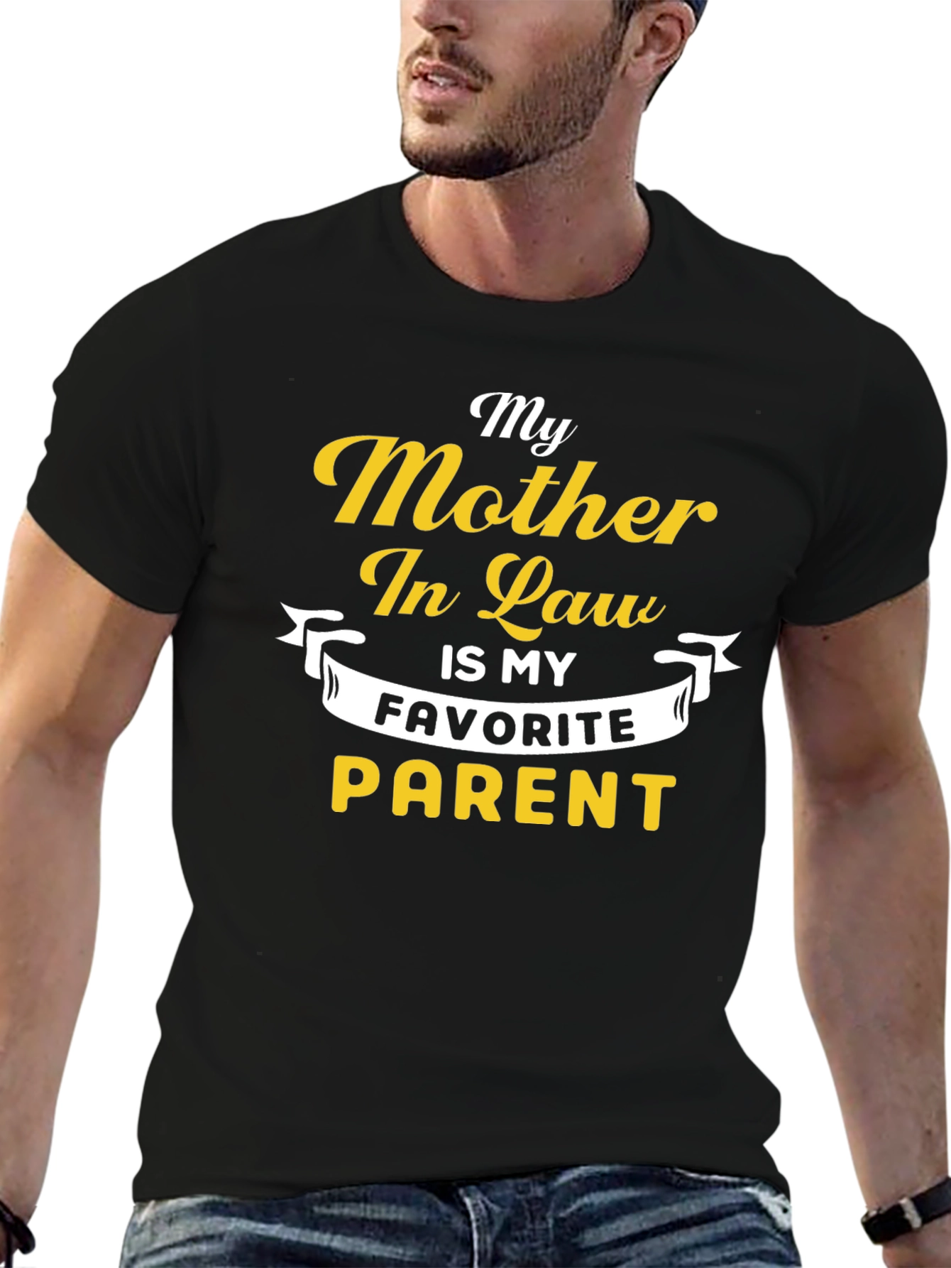 Black My Mother In Law Favorite Parent T-Shirt view 6
