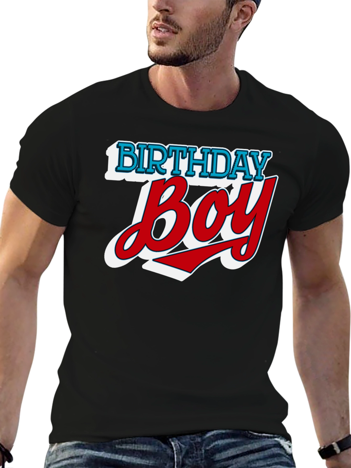 Black Birthday Boy Graphic T-Shirt view 6
