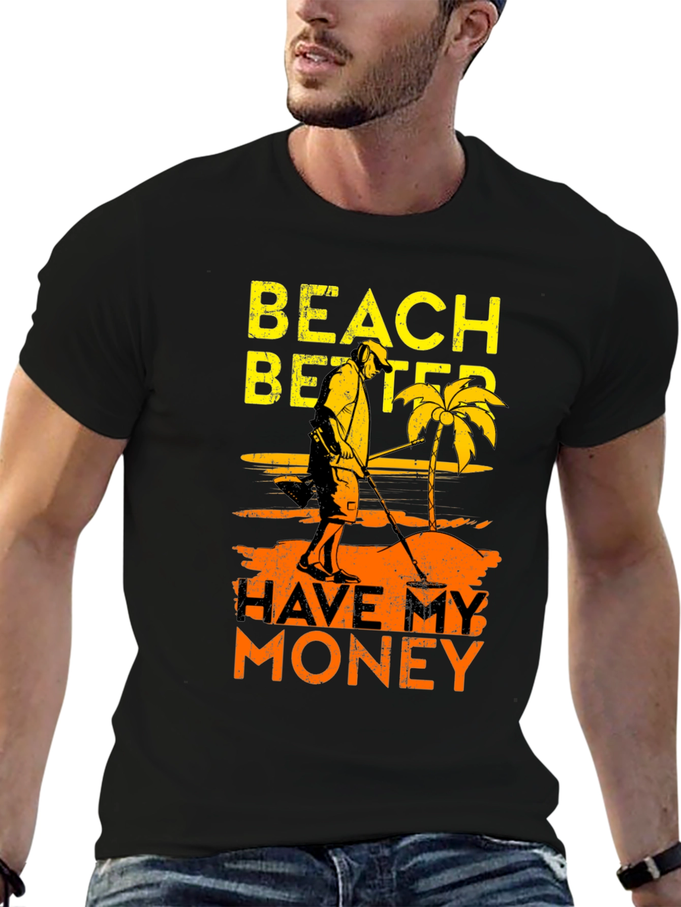 Black Beach Better Have My Money Graphic T-Shirt view 6