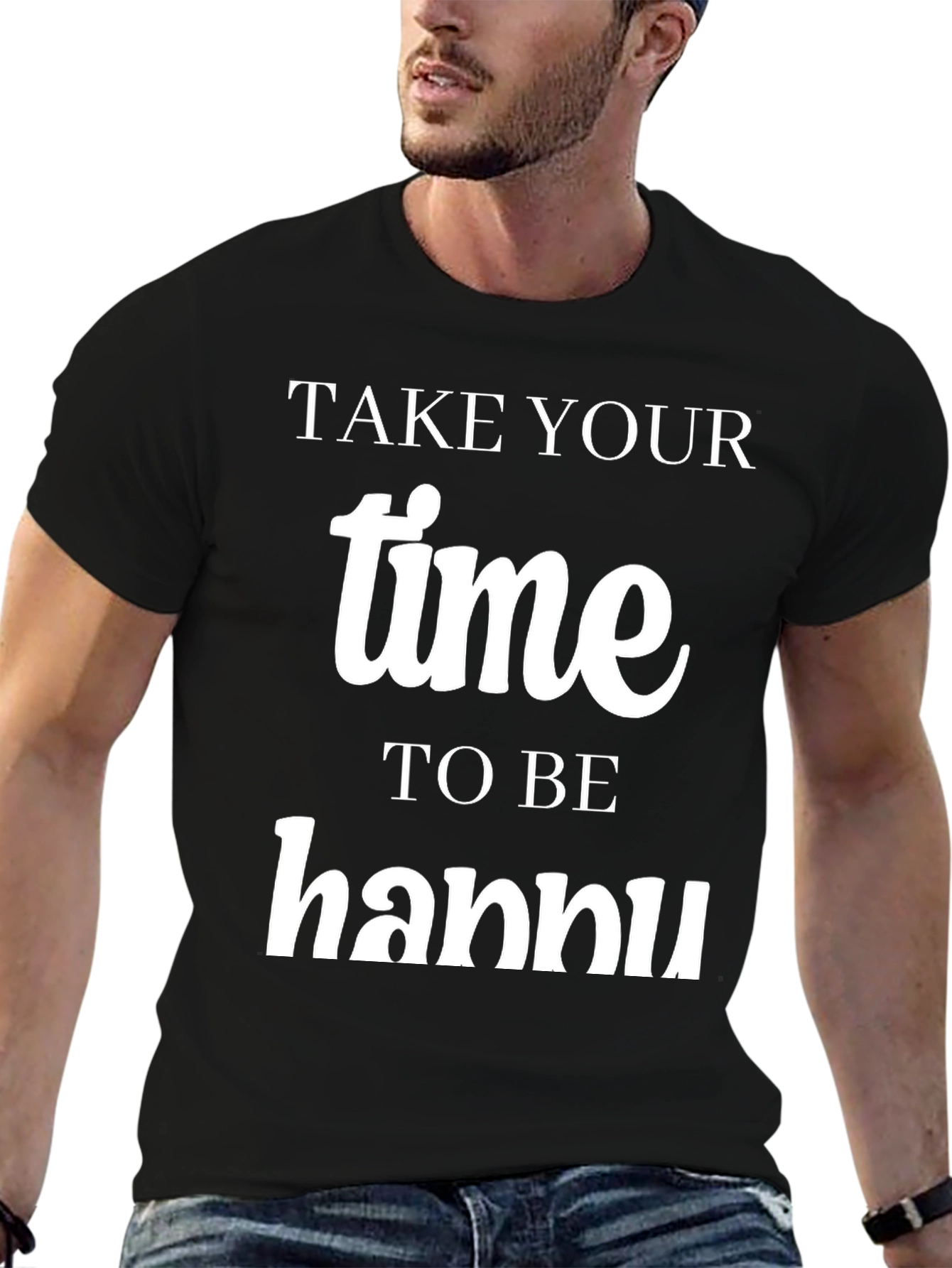 Black Take Your Time Hannu T-Shirt view 6