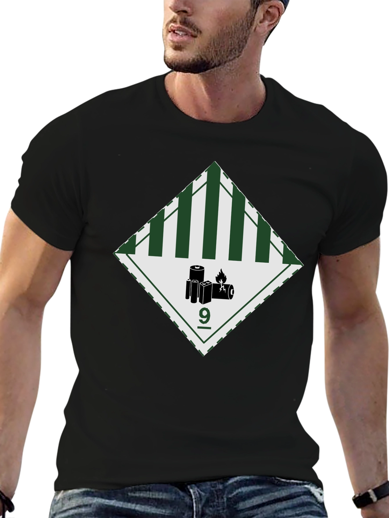 Black Class 9 Hazard T-Shirt - Miscellaneous Dangerous Goods view 6
