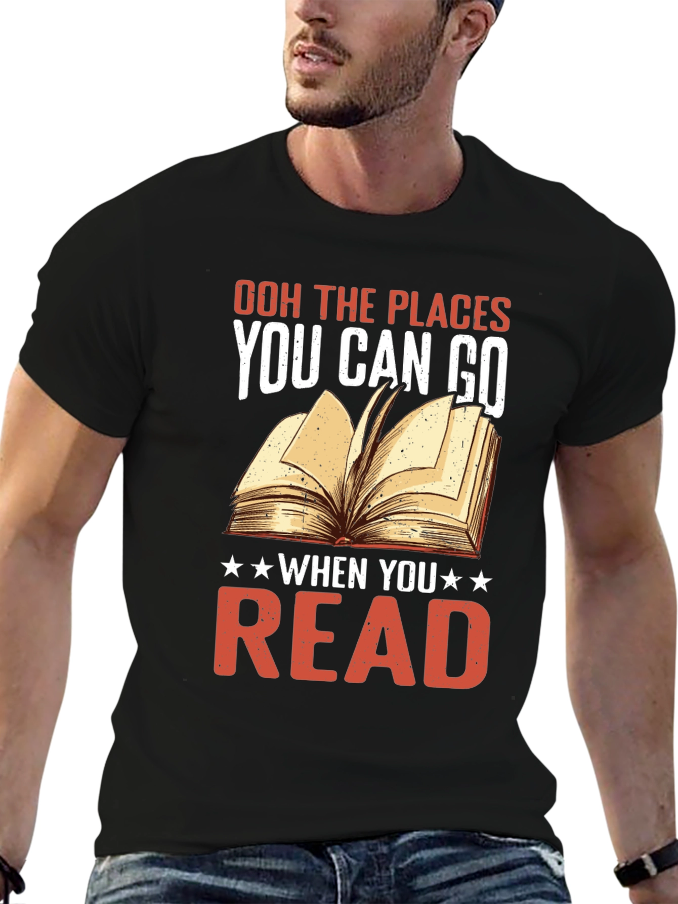 Black Book Lover T-Shirt - Places You Can Go view 6