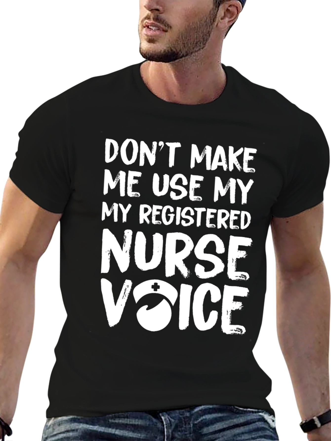Black Registered Nurse Voice T-Shirt view 6