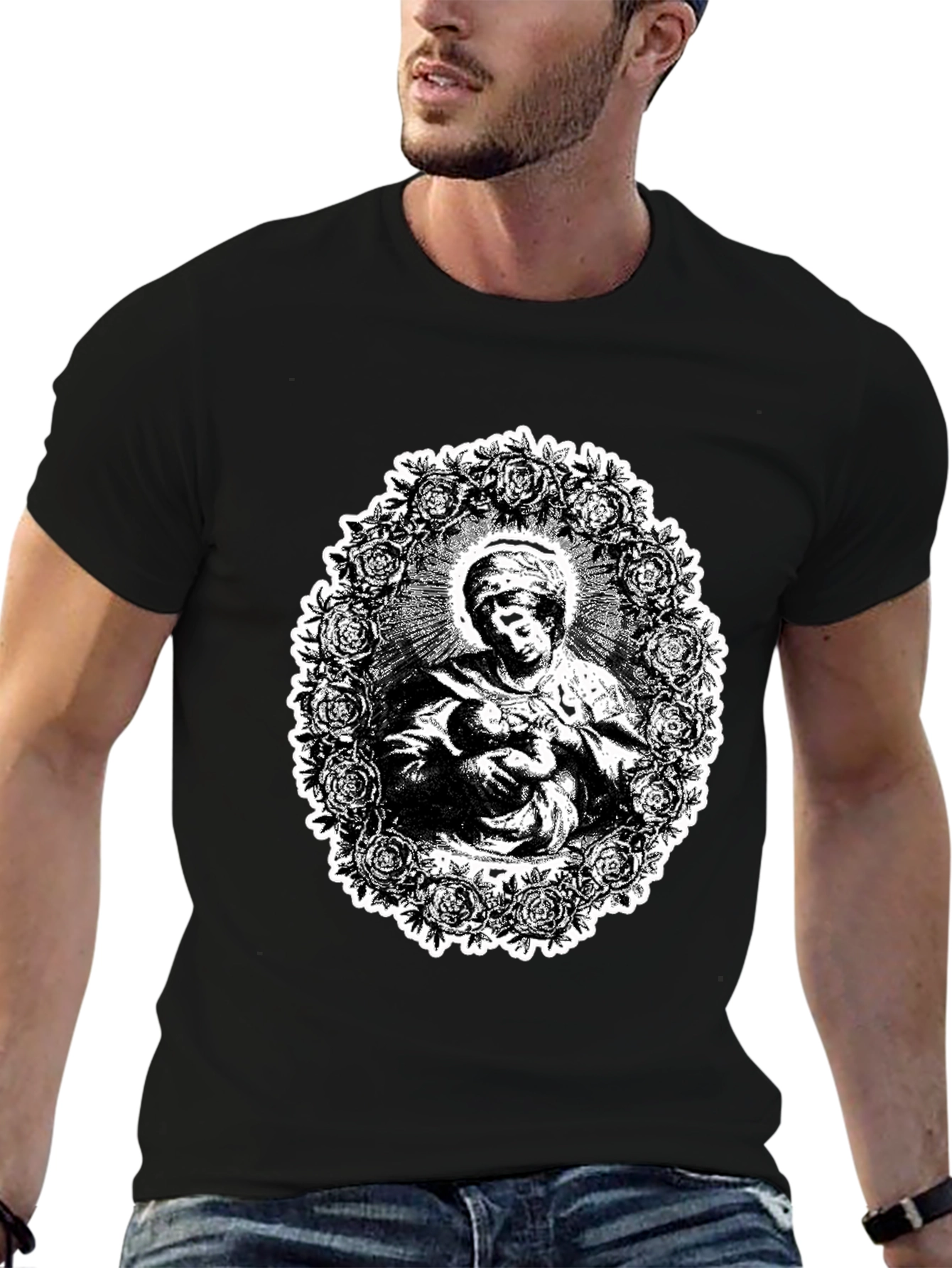 Black Madonna & Child Graphic Tee view 6