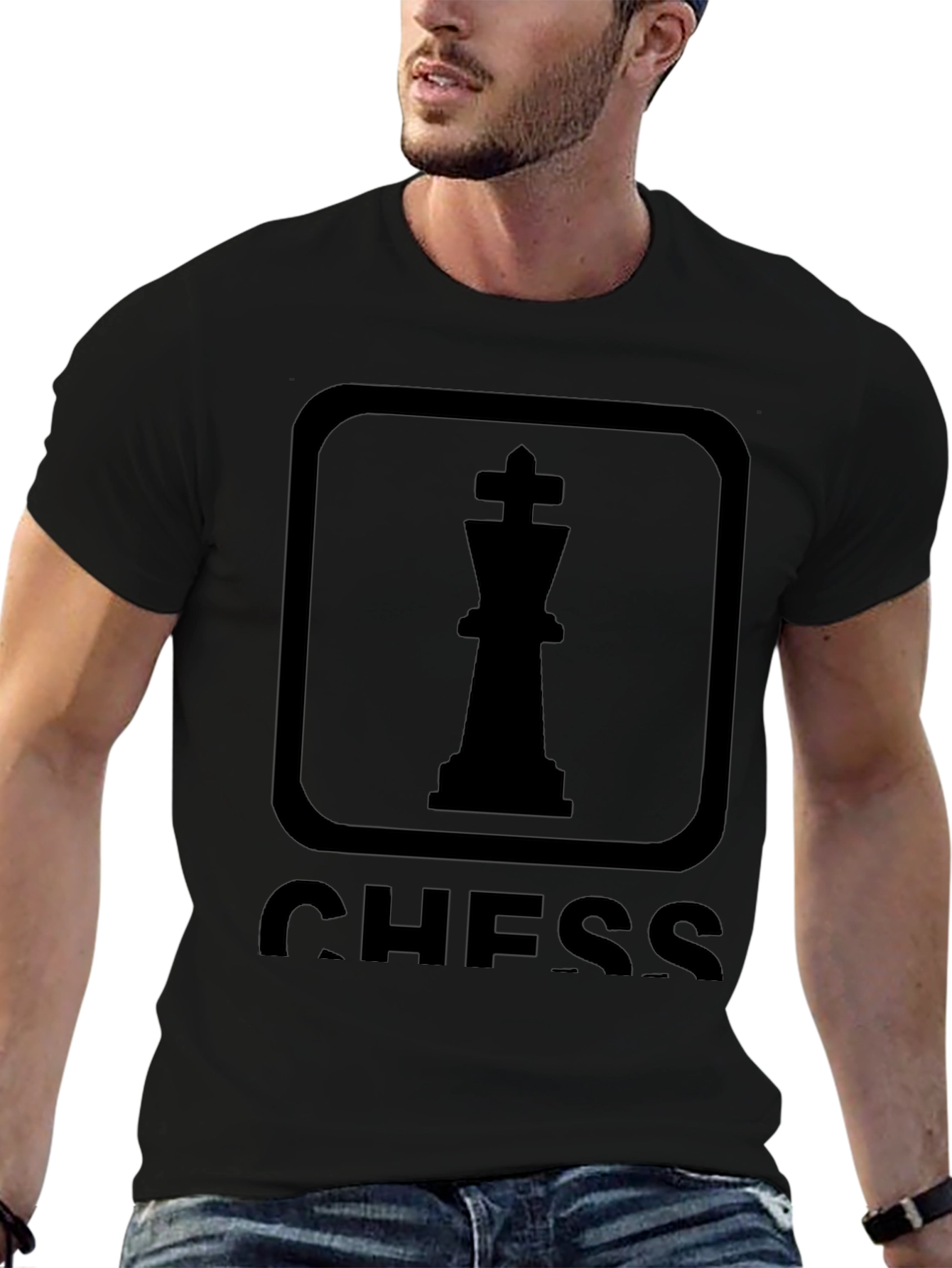 Black Chess King Graphic T-Shirt - Black view 6