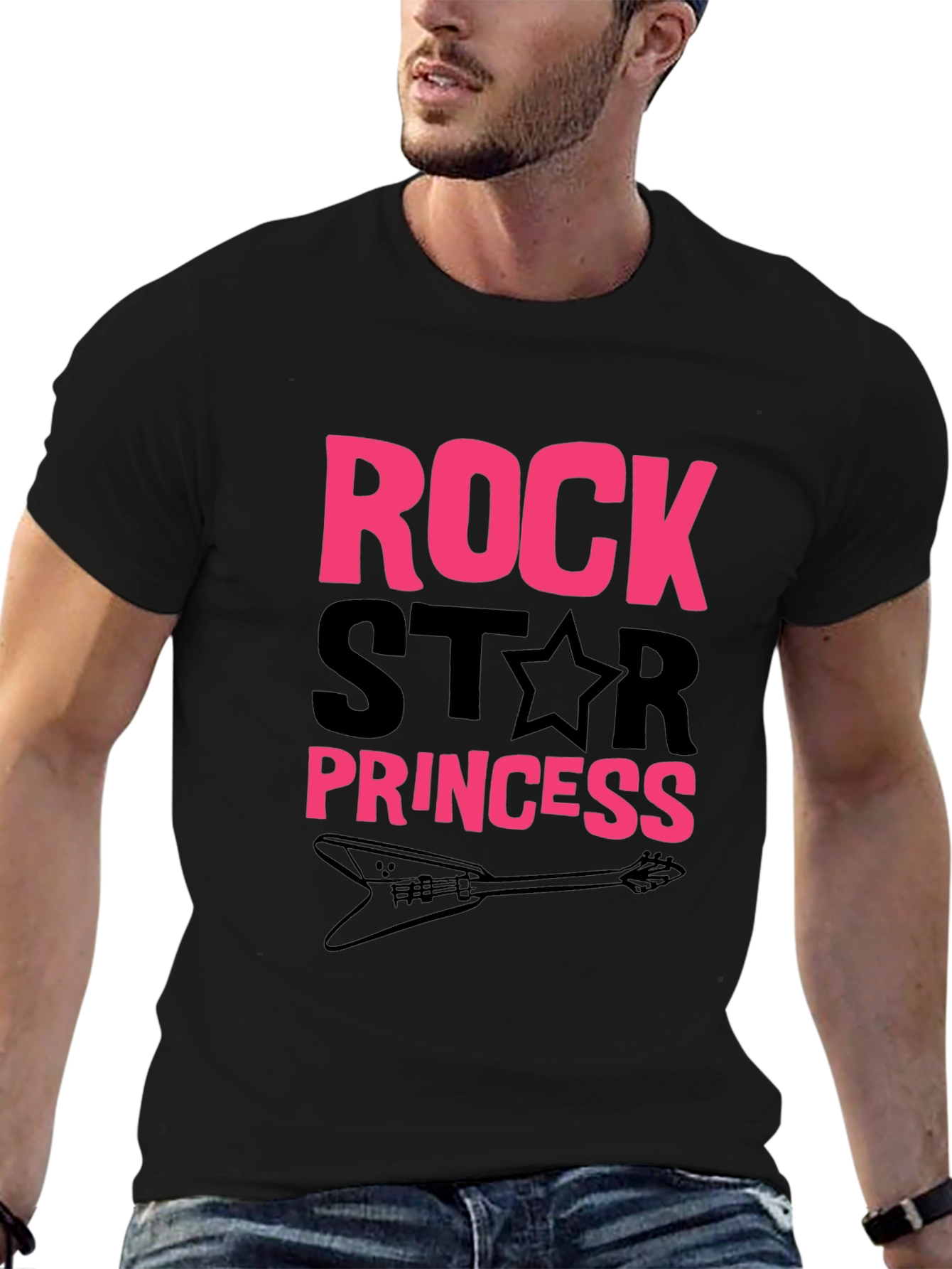 Black Rock Star Princess Graphic T-Shirt view 6