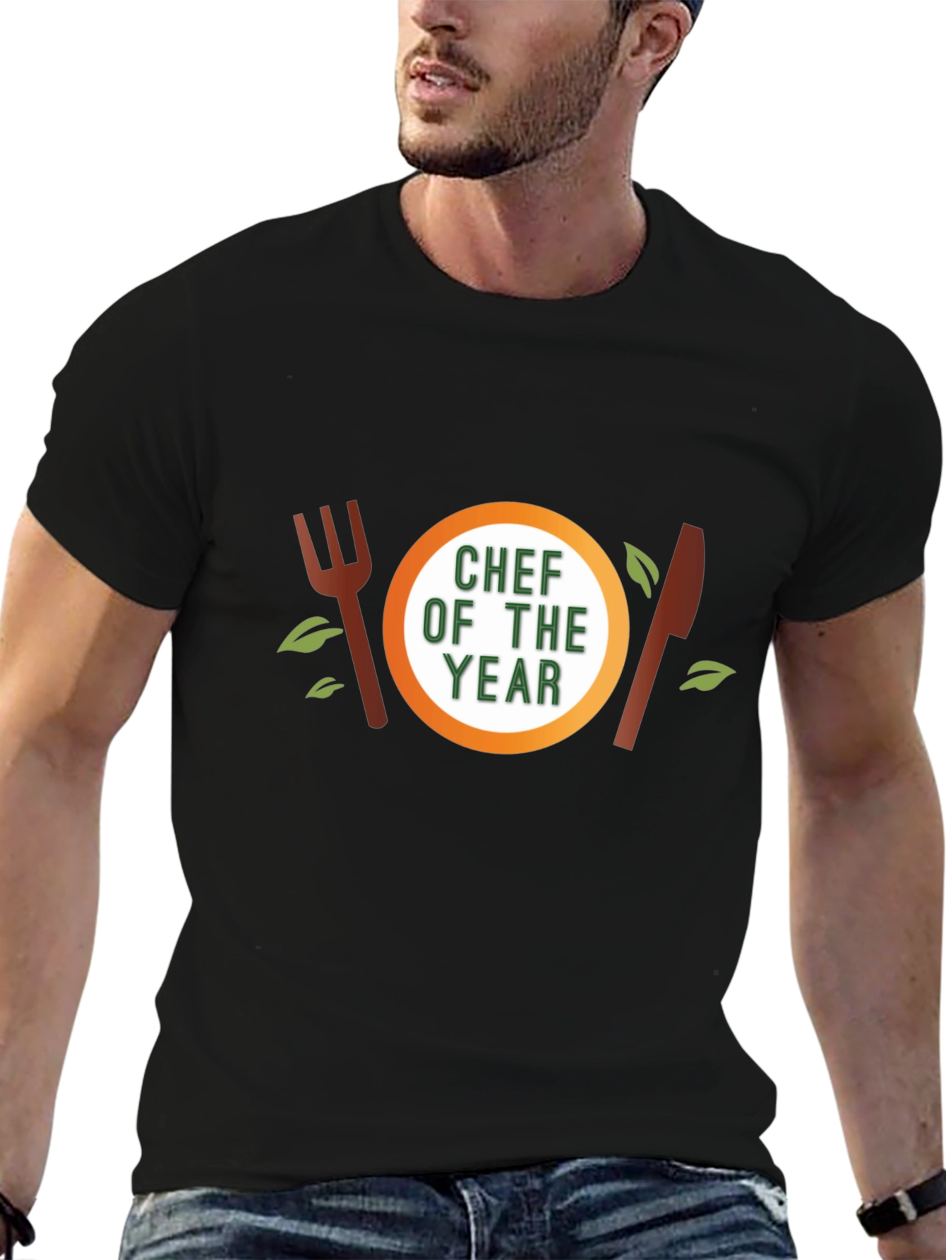 Chef of the Year Black T-Shirt - 6