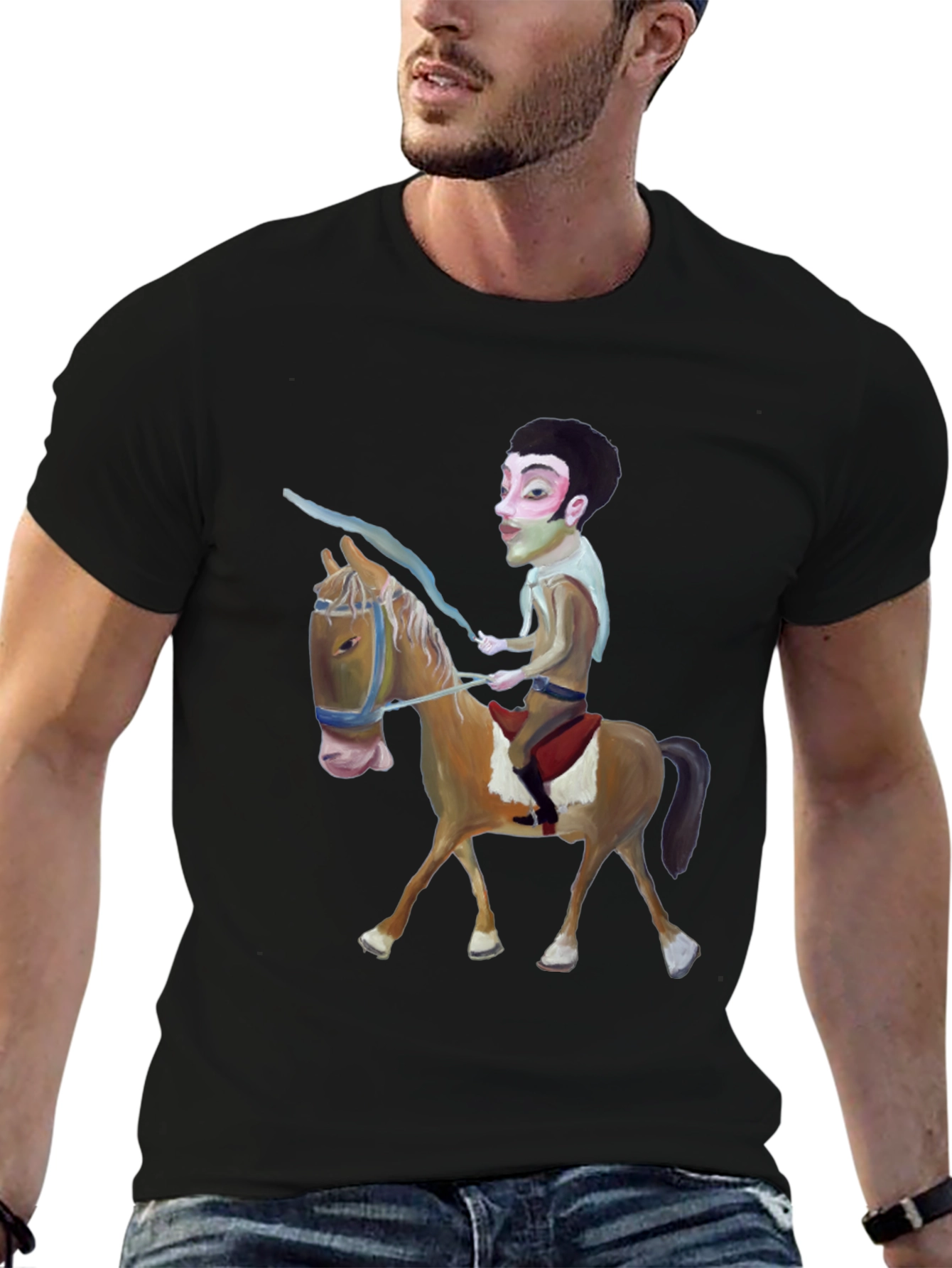 Black Man on Horseback Graphic Tee view 6