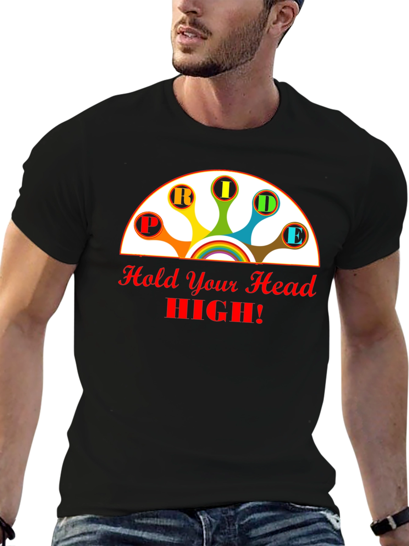 Black Pride T-Shirt - Hold Your Head High! view 6