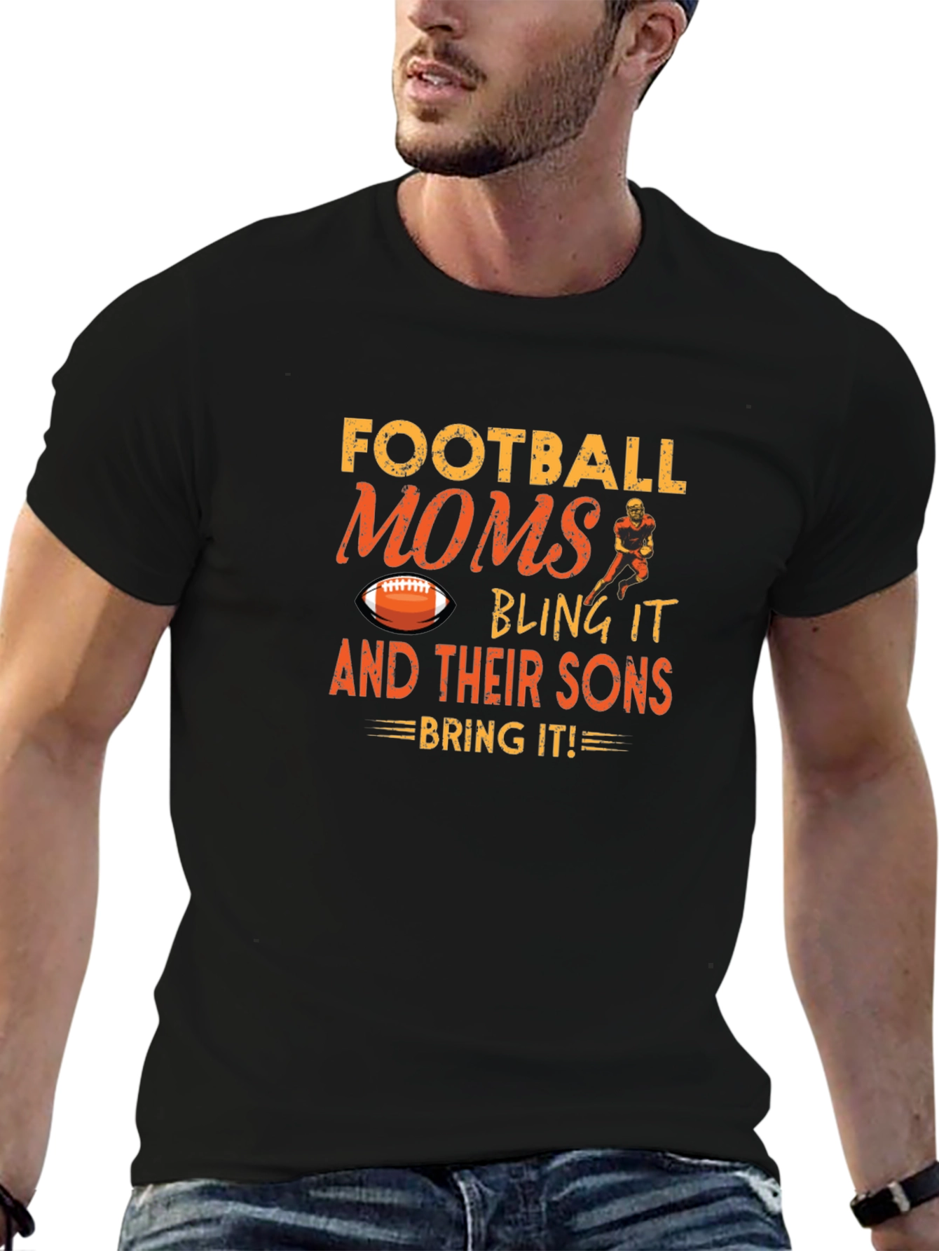 Football Moms T-Shirt: Bling It and Their Sons Bring It! - 6
