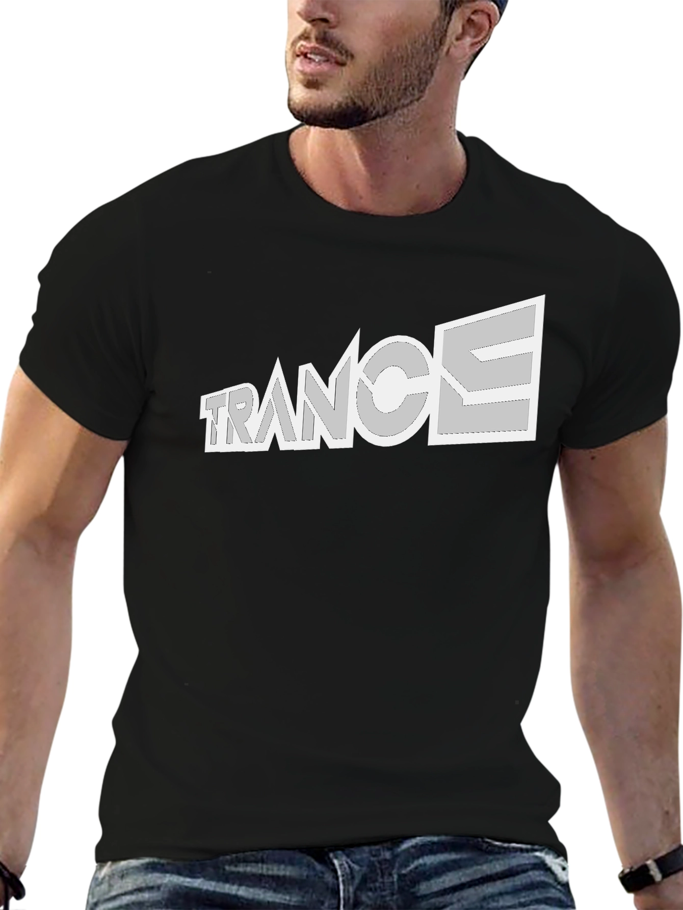 Black Trance Music Black T-Shirt - EDM Rave Party Tee view 6