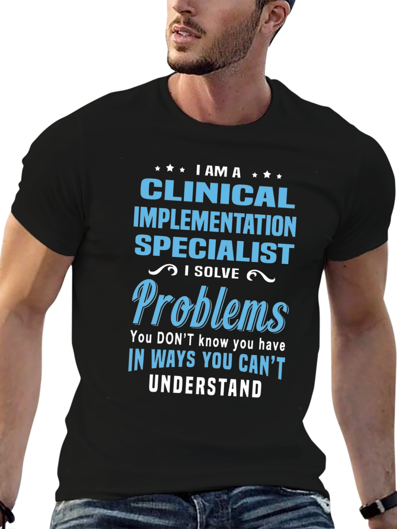 Black Clinical Implementation Specialist T-Shirt view 6
