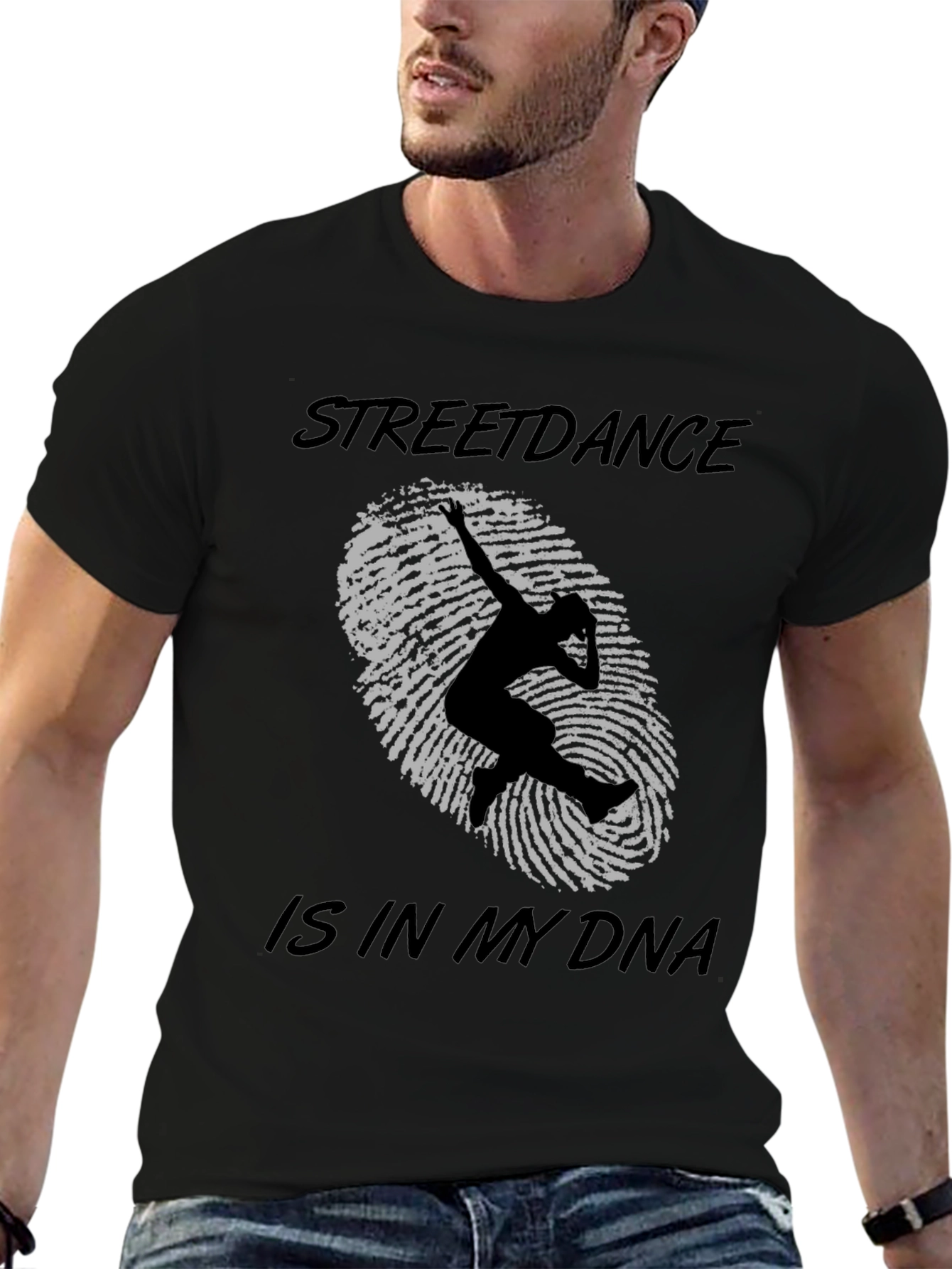 Black Streetdance DNA Graphic T-Shirt view 6