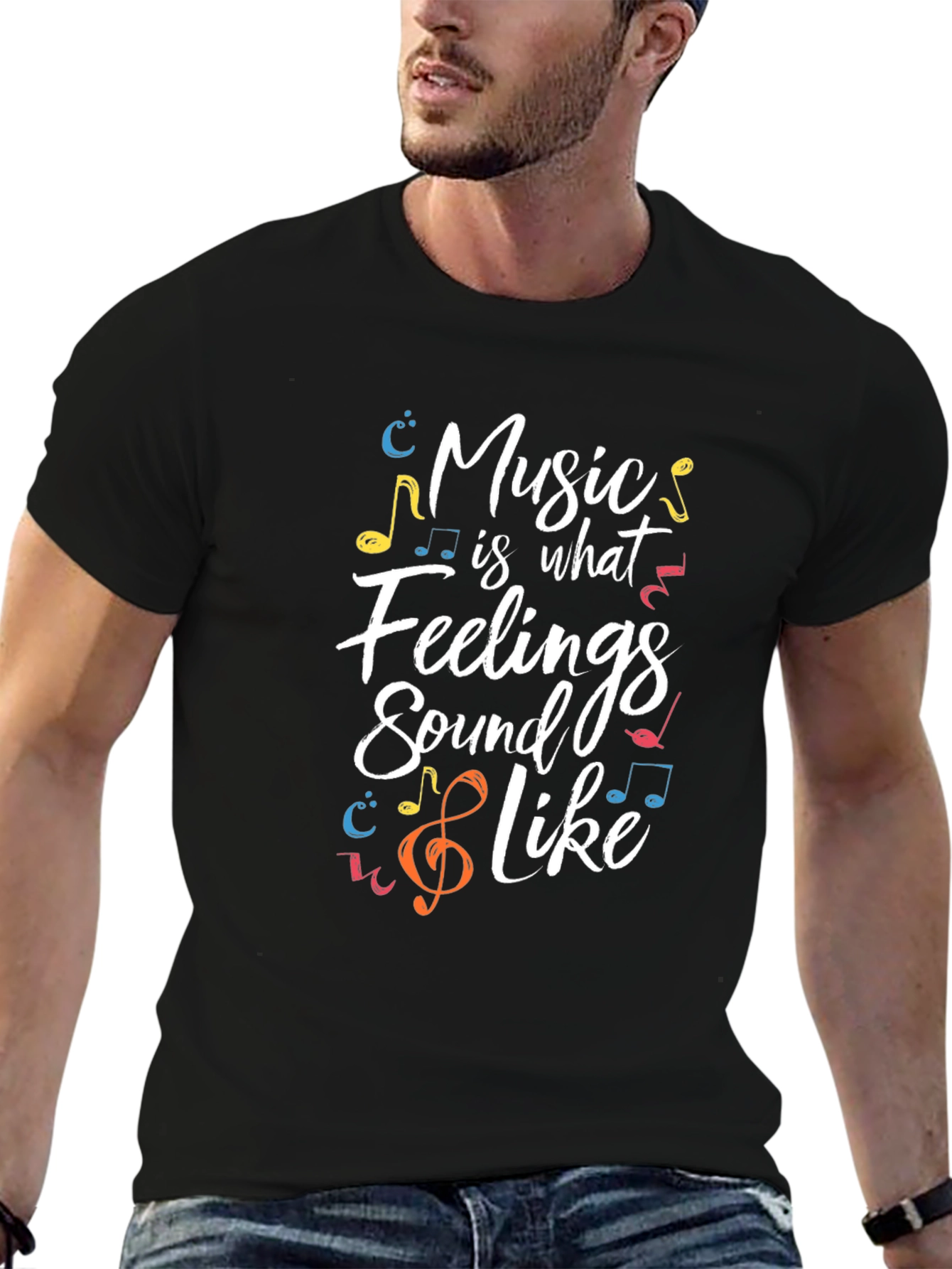 Black Music is What Feelings Sound Like T-Shirt view 6