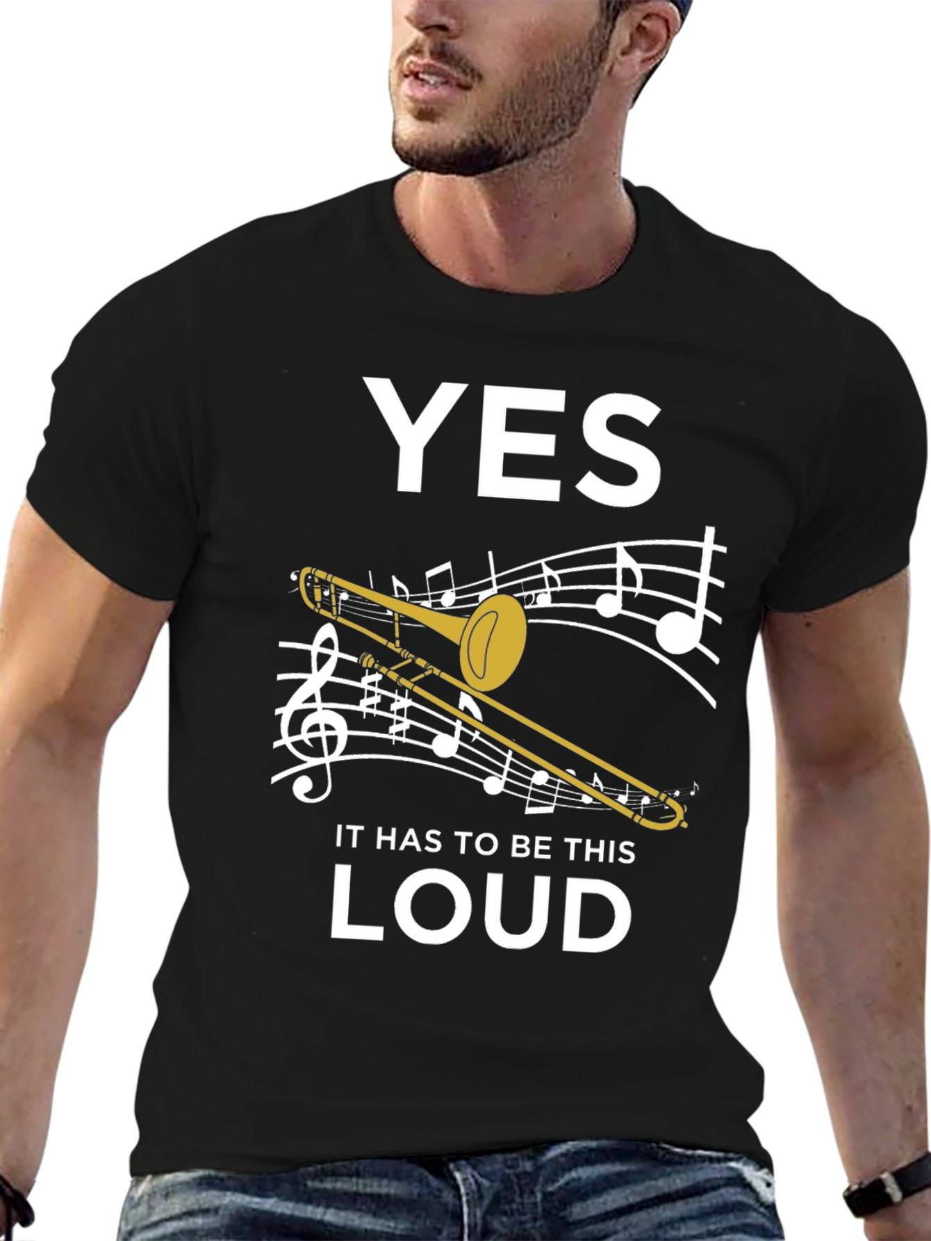 Yes, Loud Trombone Graphic Tee - 6